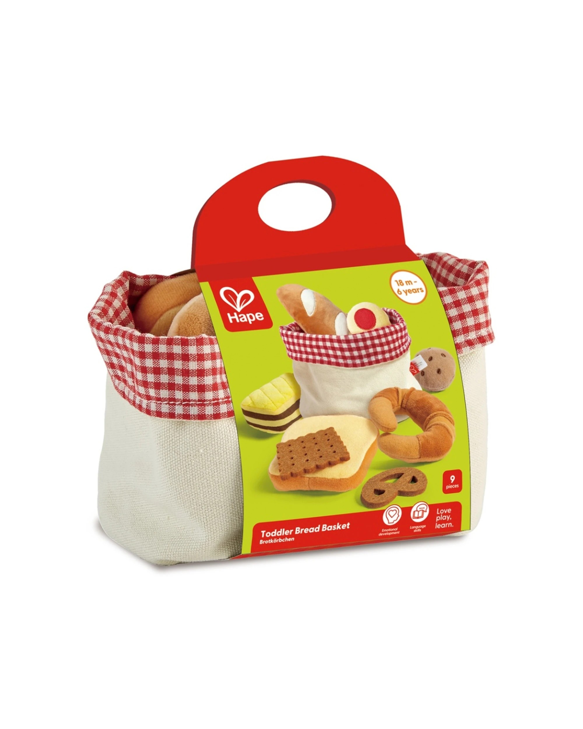 2 Hape Toddler Bread Basket Plush Bakery Toy Set Soft Fabrics - Multi, 2 of 4