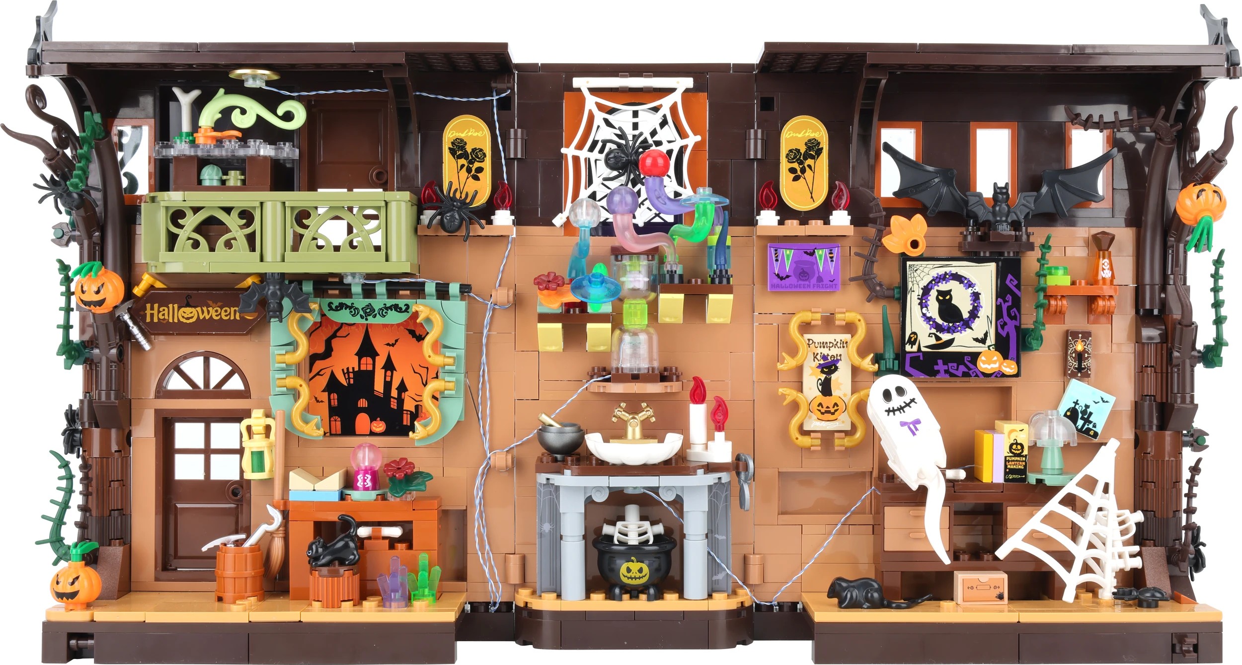 4 745 Piece Light Up Haunted Book Nook, 4 of 10