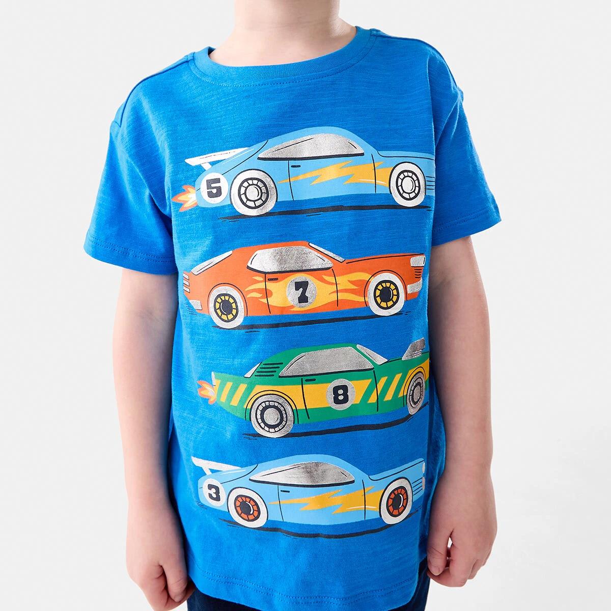 4 Foil Print T-shirt Frn Car, 4 of 8