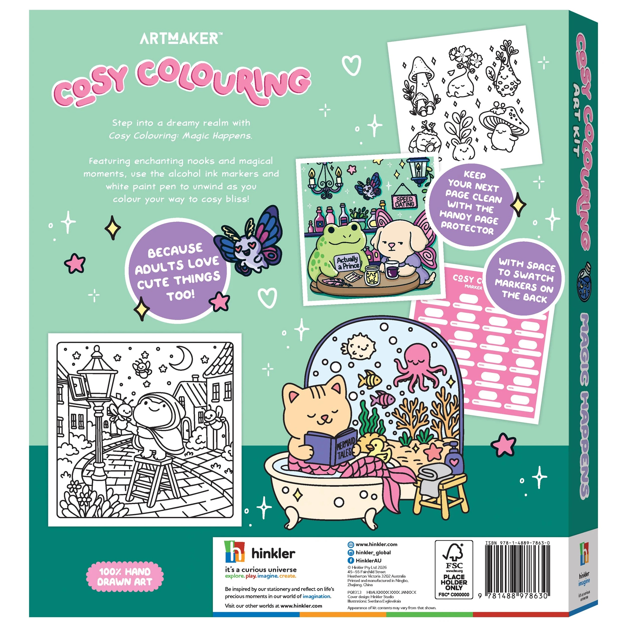 2 Art Maker Cosy Colouring Art Kit: Magic Happens - Book, 2 of 5