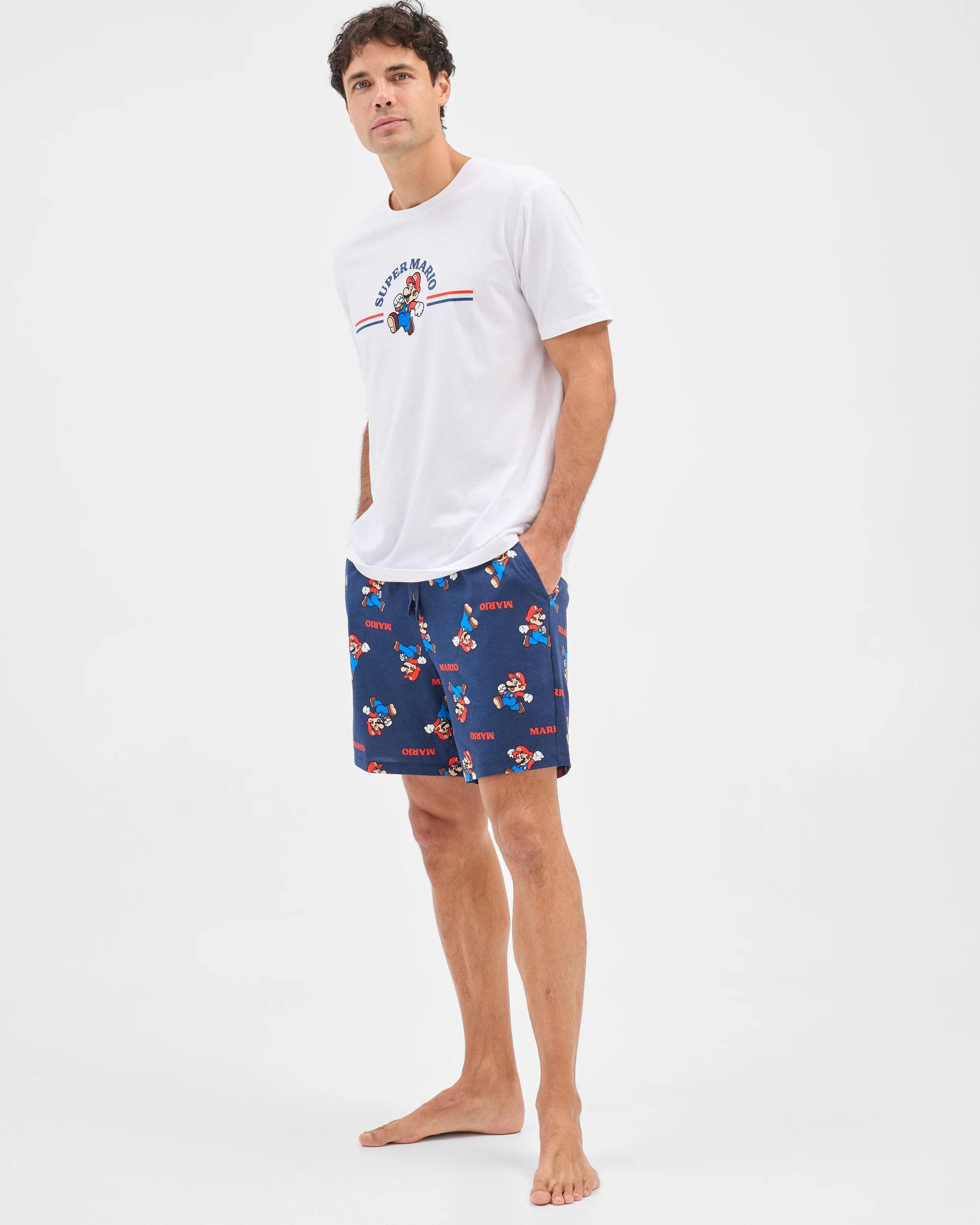 2 Licensed Super Mario Australian Cotton Pyjama Set MARIO CART WHITE, 2 of 7