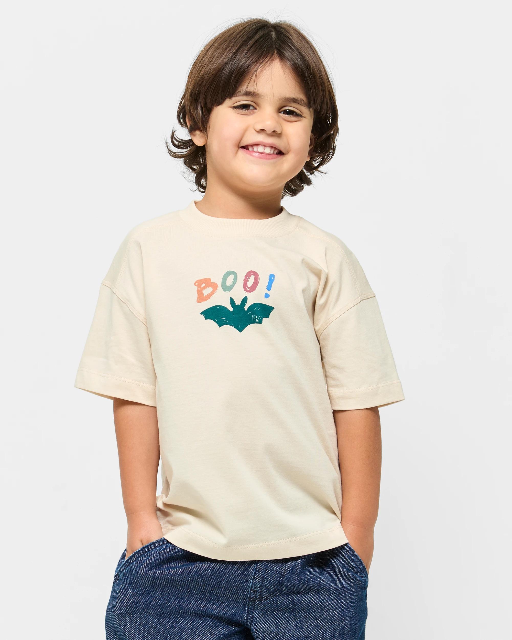 1 Target Australian Cotton Halloween Oversize T-shirt NEUTRAL, 1 of 5