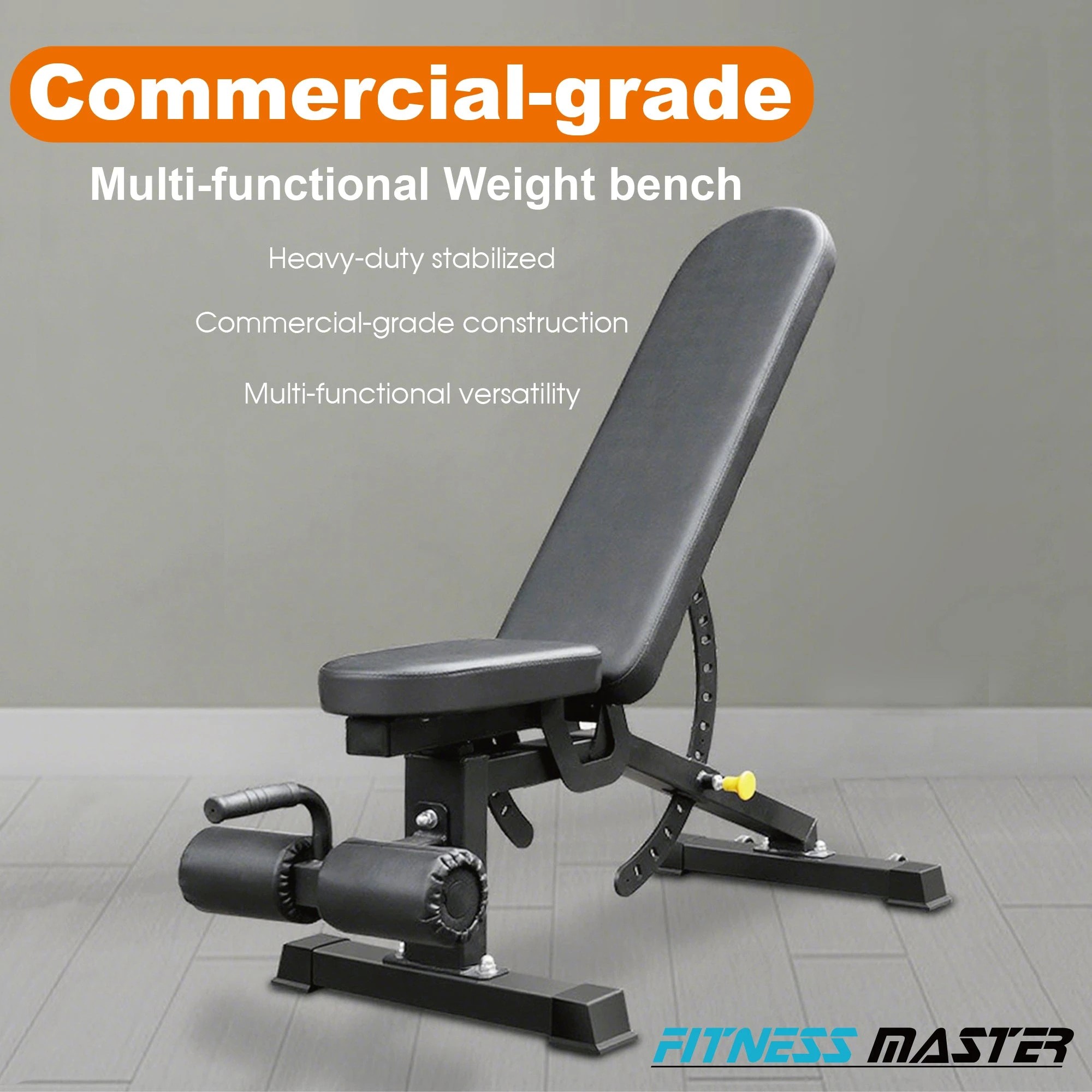3 Fitness Master Adjustable Weight Bench 14 Backrests Incline Home Workout 1100lbs, 3 of 9