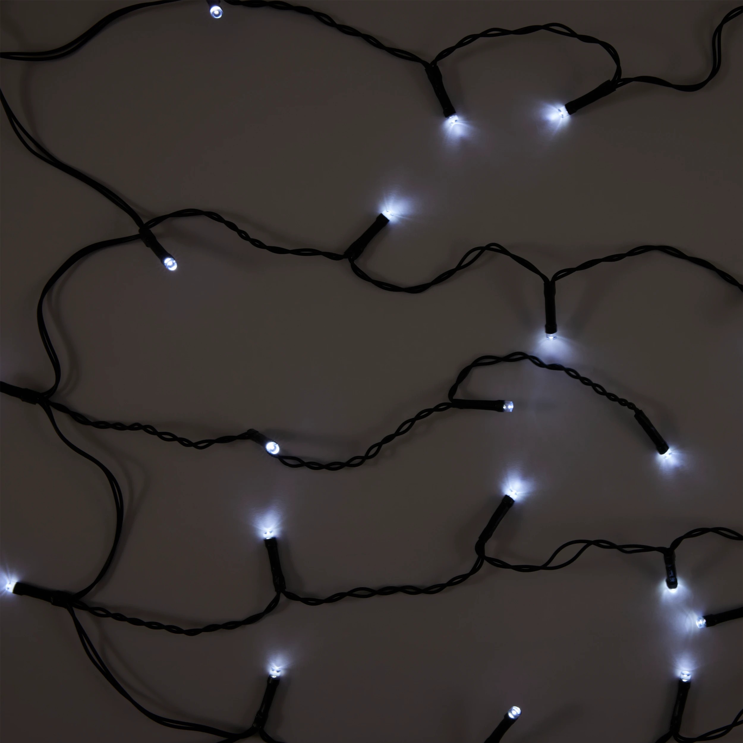 1 Solar Powered 200 LED White Icicle String Lights, 1 of 8