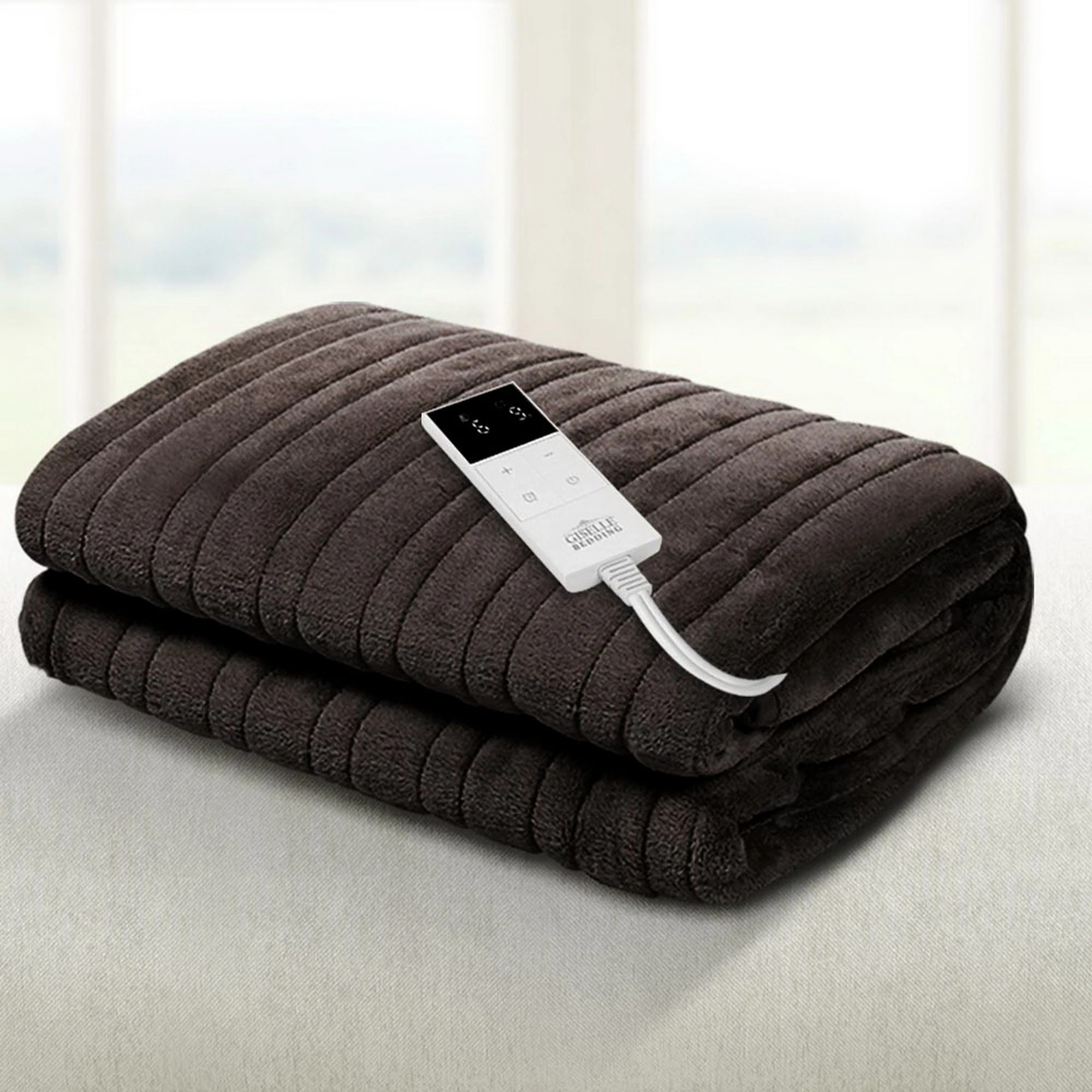 3 Giselle Electric Throw Rug Heated Blanket Fleece - Multi, 3 of 10