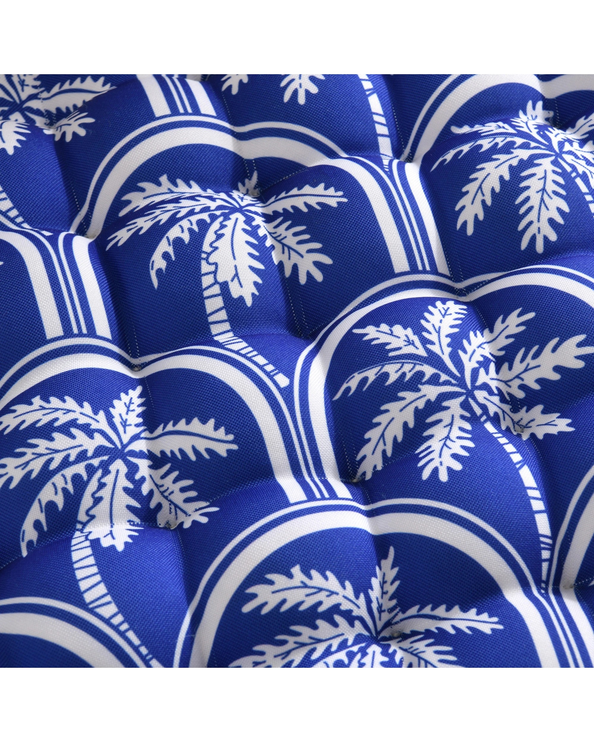 5 Vibes Isola Palms Printed Outdoor Seat Cushions (Set of 4) 40x40cm - Blue Palms, 5 of 8