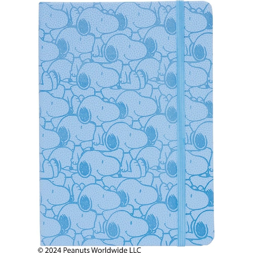 1 Peanuts Snoopy A5 Embossed Notebook Blue 192 Page, 1 of 5