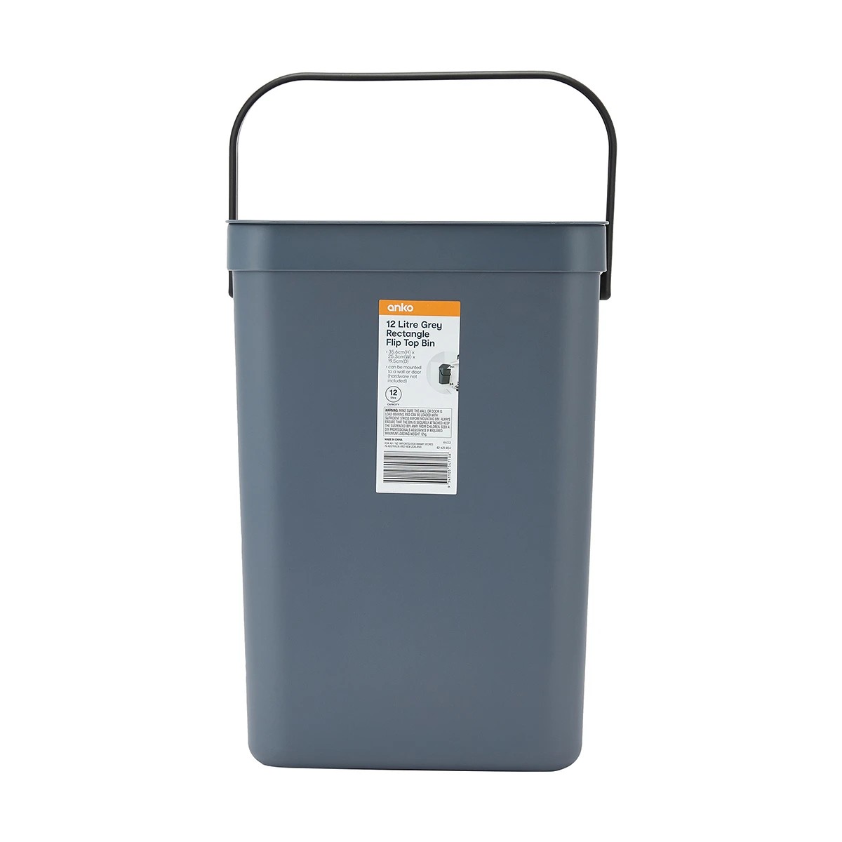 7 12L Rectangular Fliptop Bin, 7 of 7