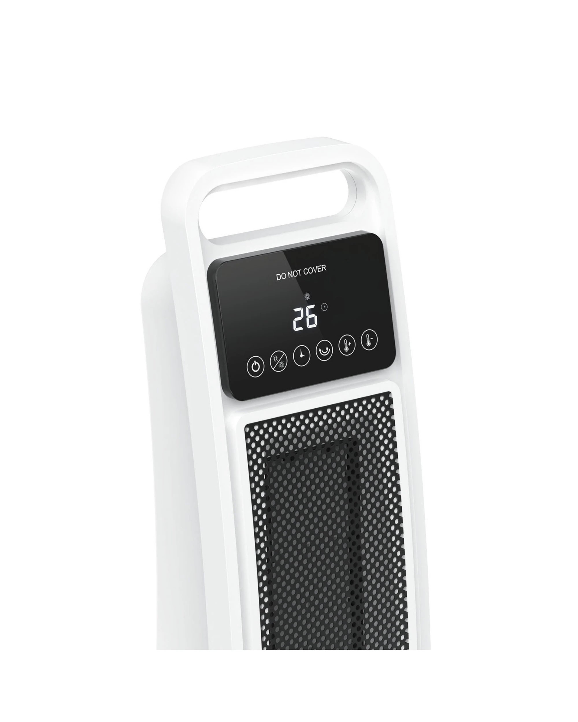 4 ADVWIN Ceramic Heater, 2000W Portable Fan Heater, White - White, 4 of 7