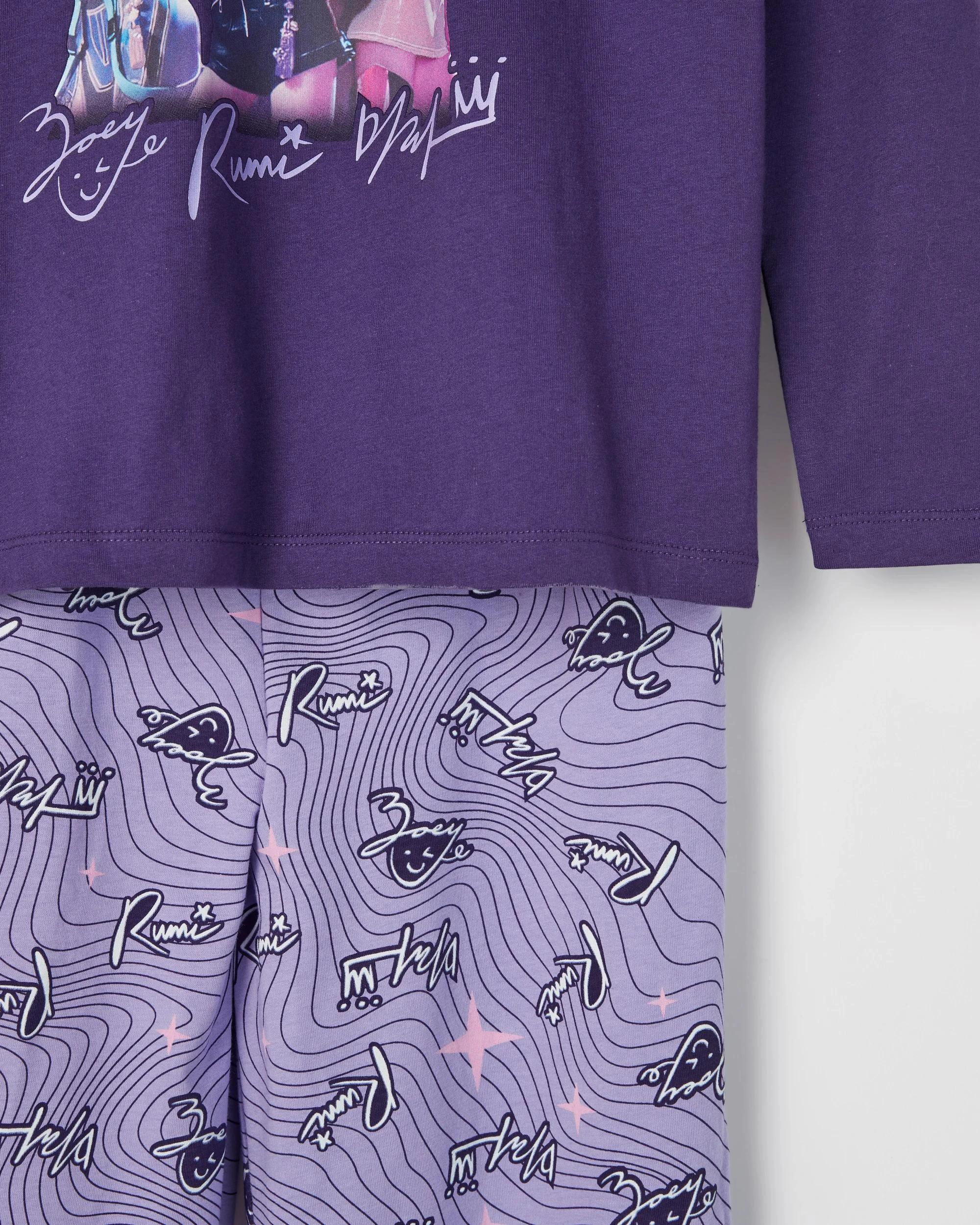 8 KPop Demon Hunters Huntrix Pyjama Set PHANTOM/PURPLE, 8 of 8