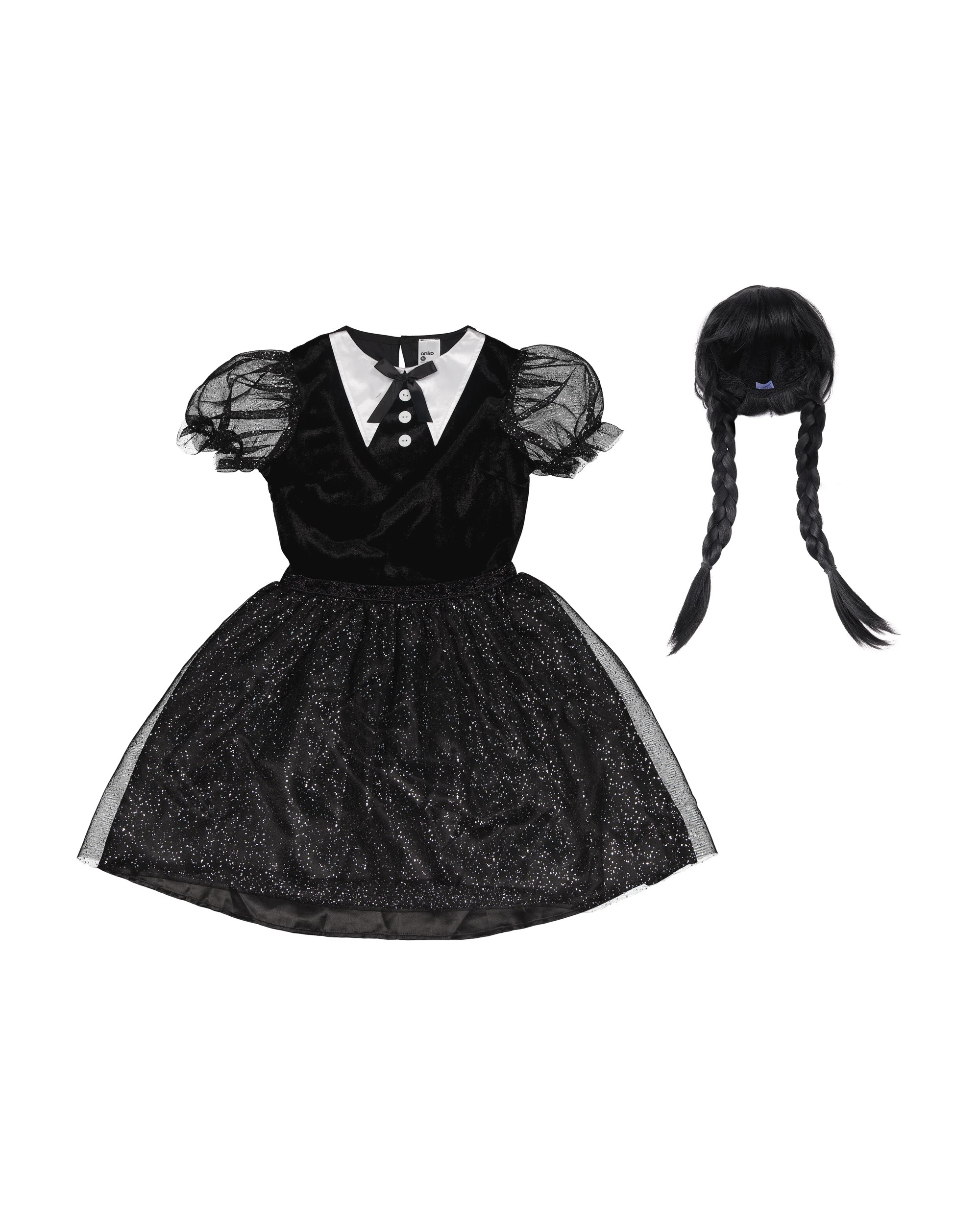 7 2 Piece Horror Girl with Wig Costume - Ages 8+, 7 of 10