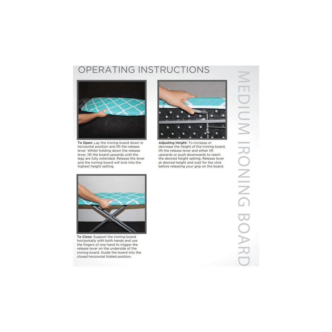 2 Westinghouse 36in Foldable/portable Ironing Board W Cover/iron Rest For Clothes
 - Natural, 2 of 2