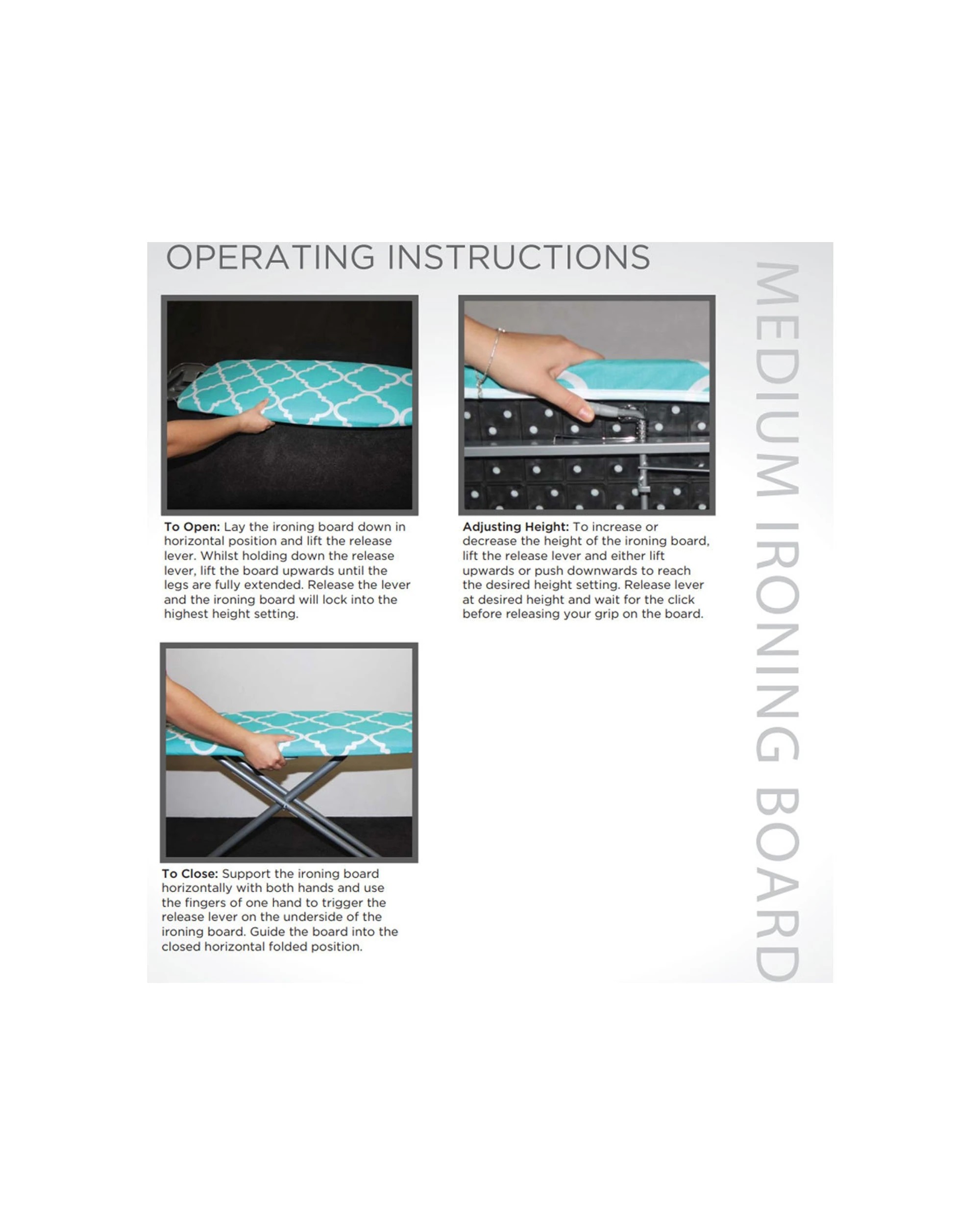 2 Westinghouse 36in Foldable/portable Ironing Board W Cover/iron Rest For Clothes
 - Natural, 2 of 2