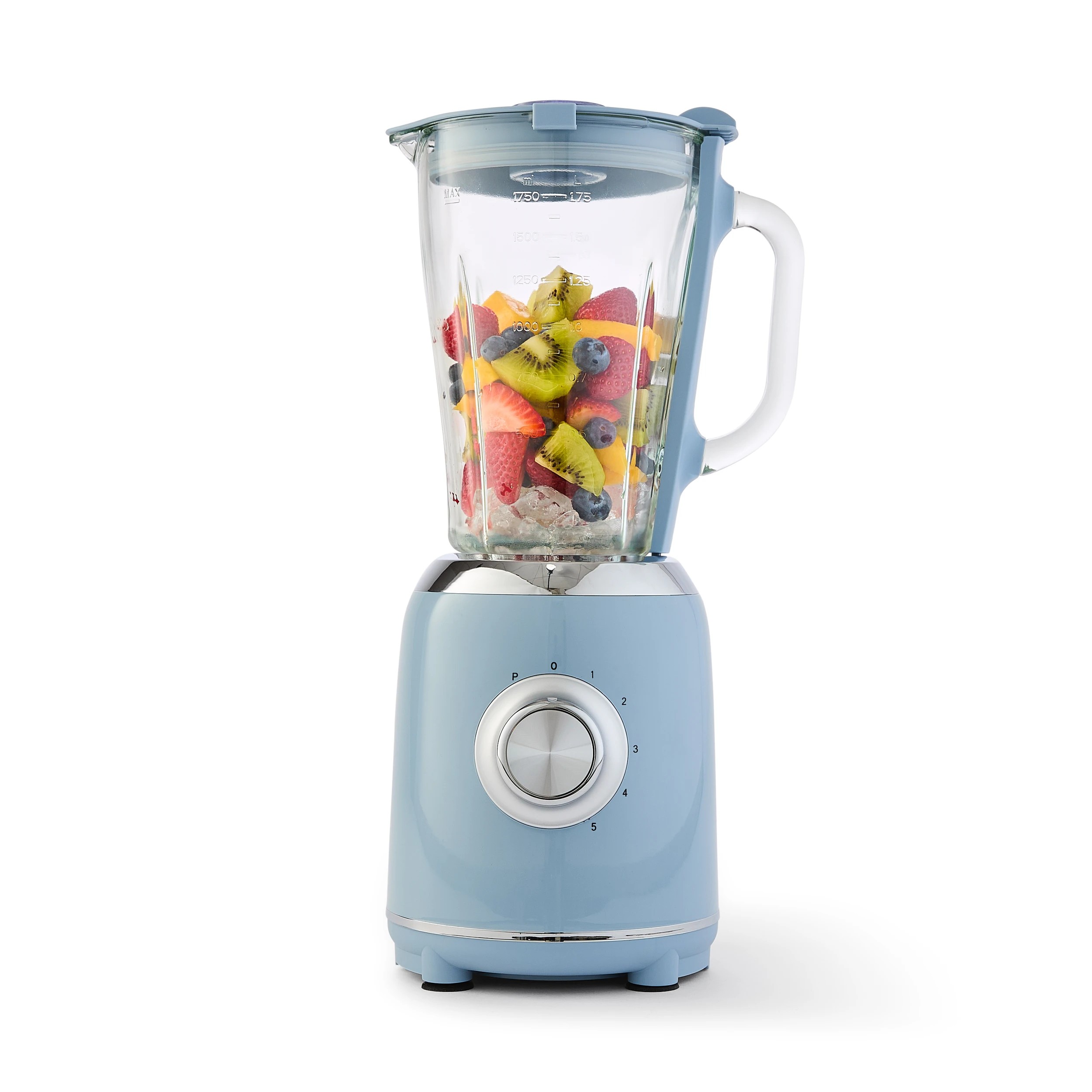 1 1.75 Litre Retro Blender - Blue, 1 of 9