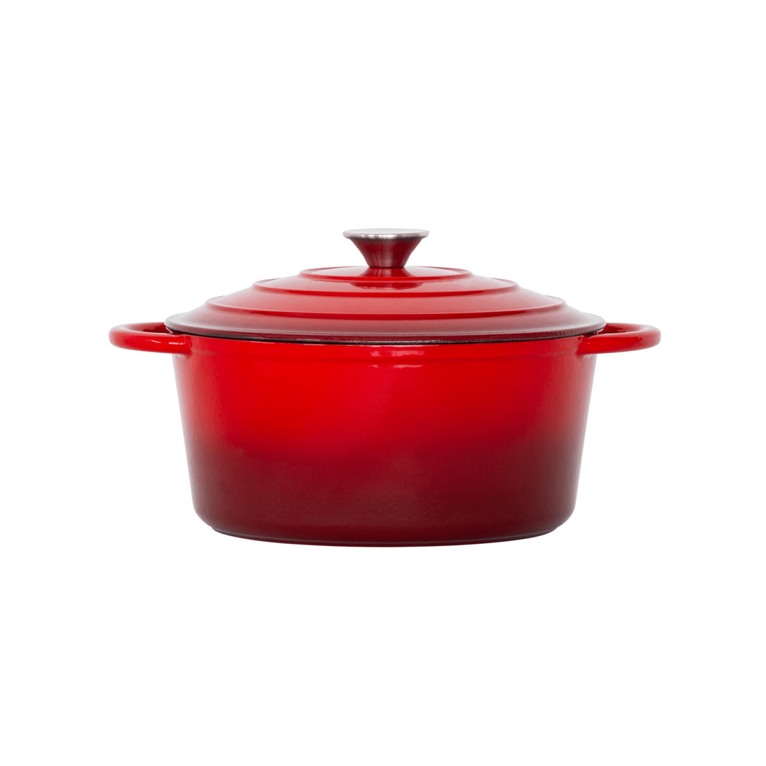 1 Healthy Choice 26cm Enamelled Cast Iron French Oven Casserole (4.7L) - Red, 1 of 7