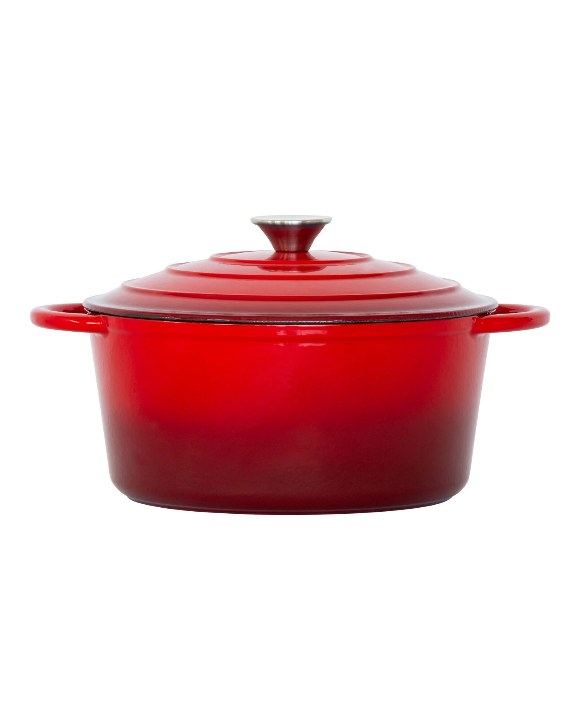 1 Healthy Choice 26cm Enamelled Cast Iron French Oven Casserole (4.7L) - Red, 1 of 7