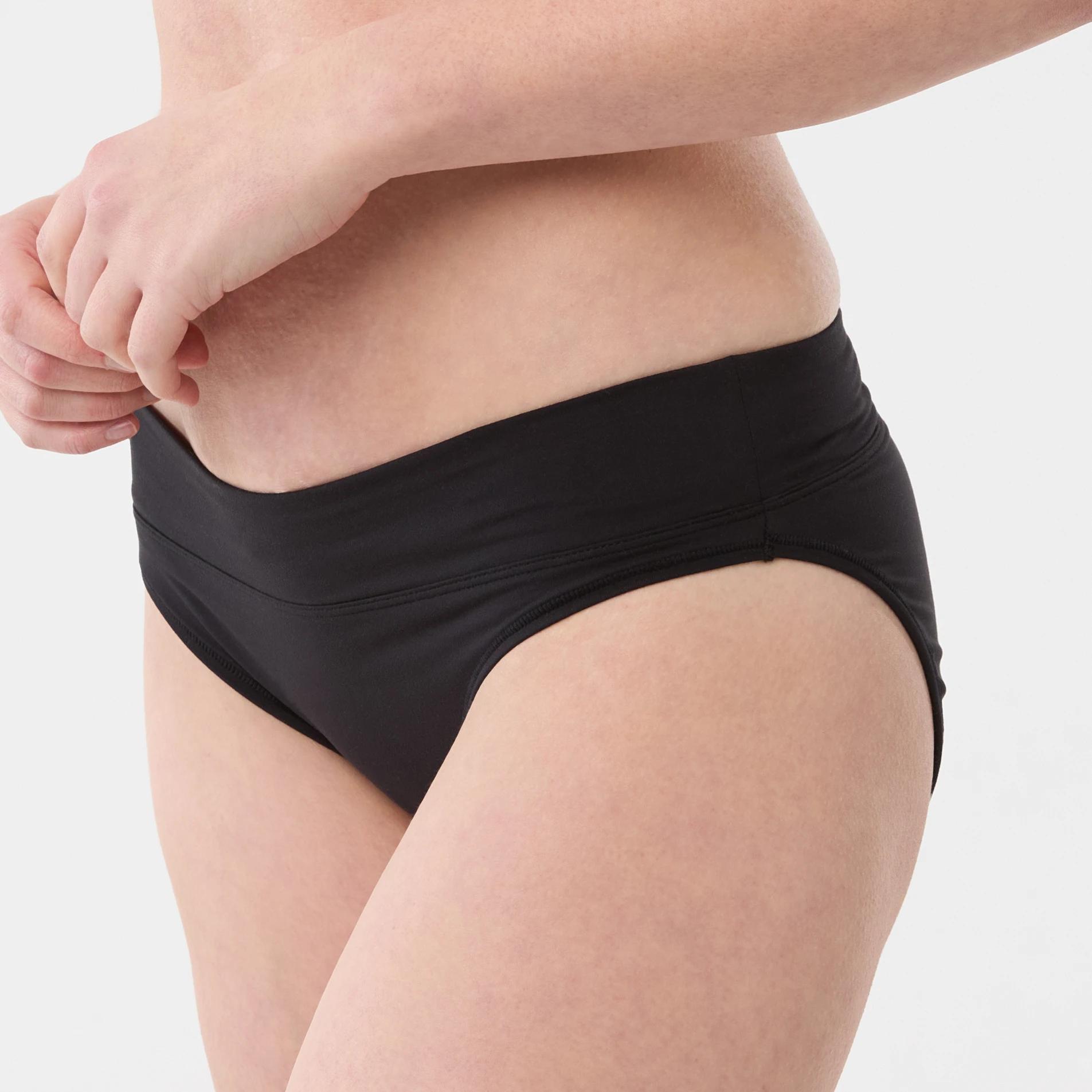 4 3 Pack Ultra Soft Hi-Cut Briefs BLACK, 4 of 6