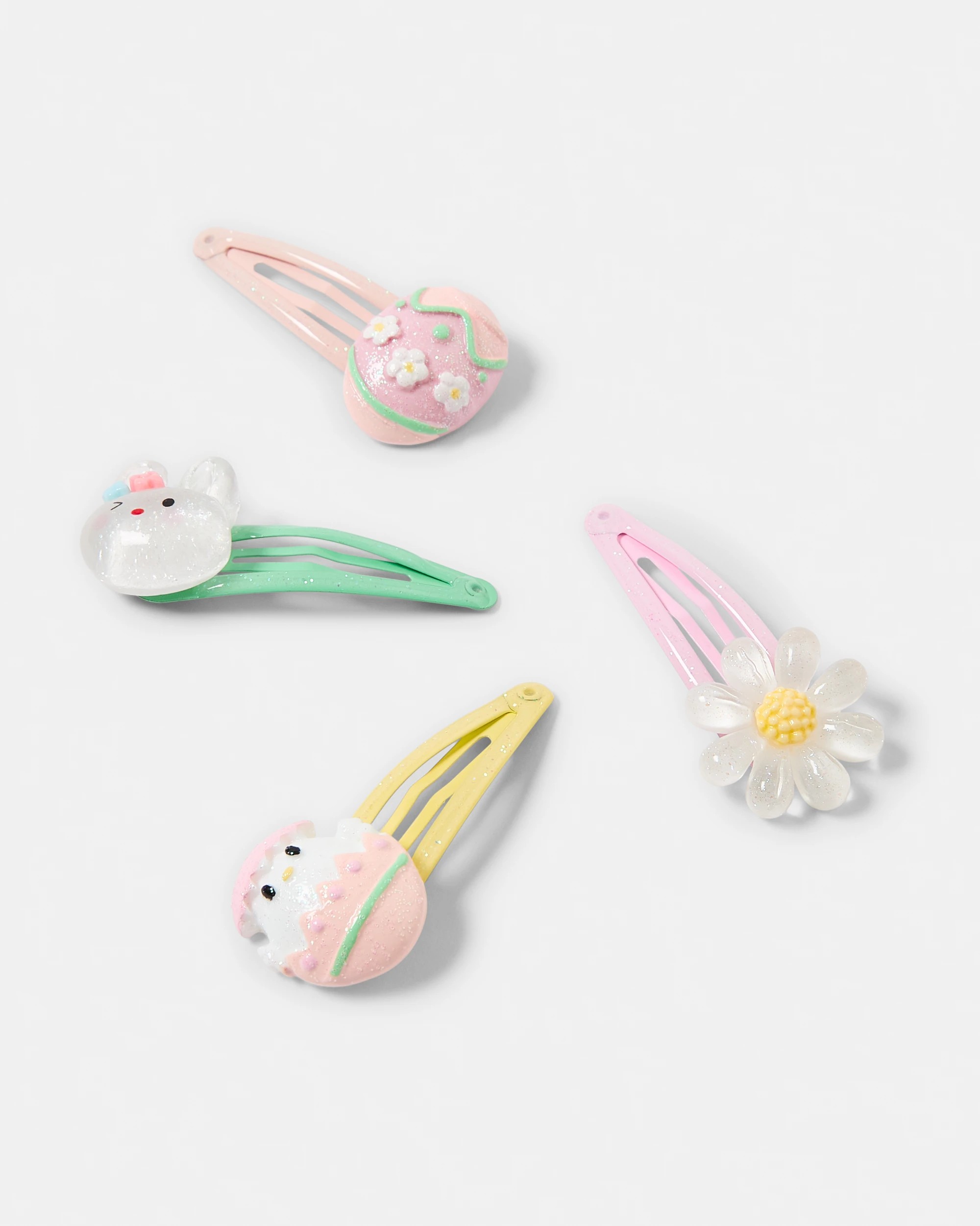 2 4 Pack Easter Snap Hair Clips, 2 of 3