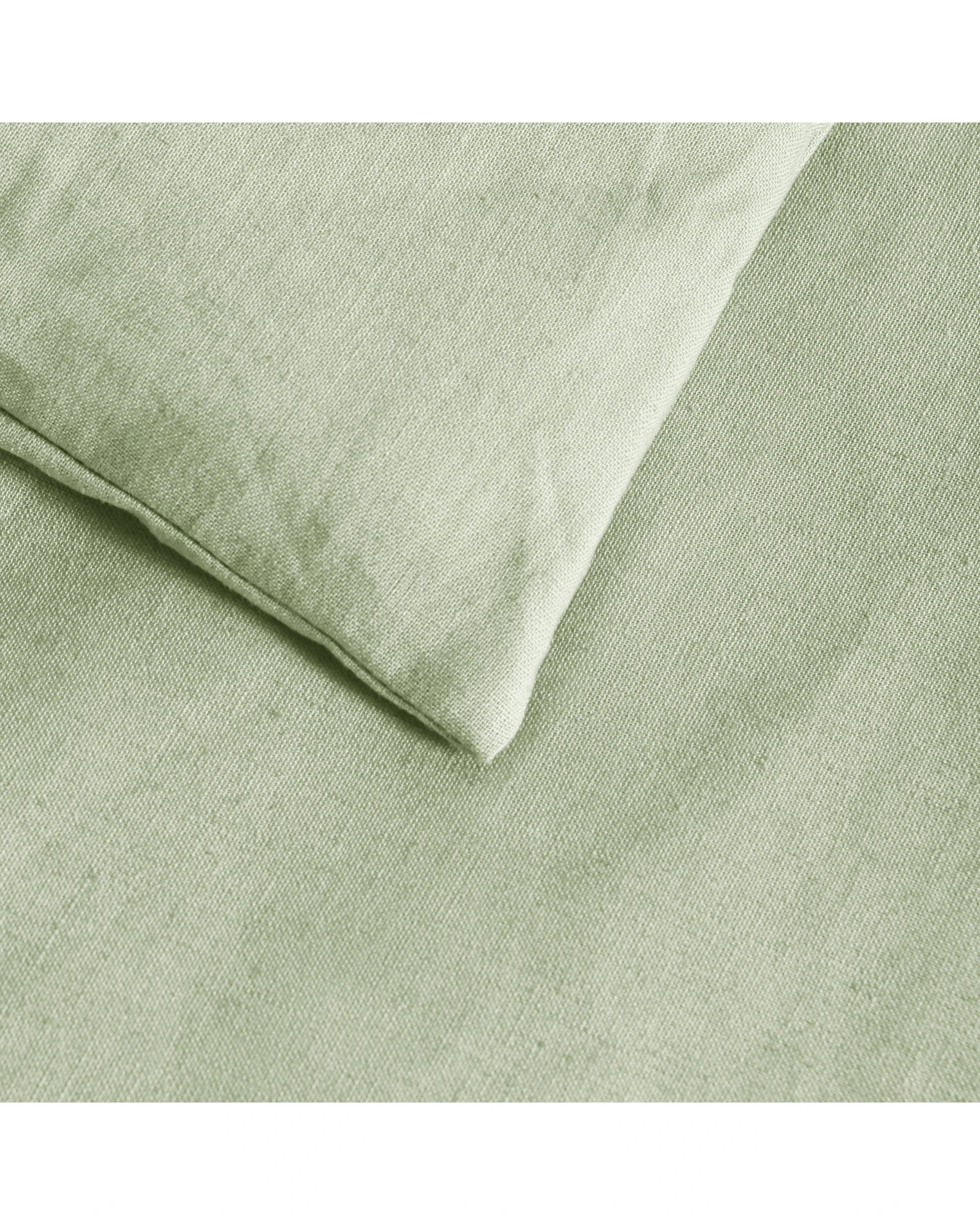 4 Dreamaker Linen Cotton Quilt Cover Set - Queen Bed - Sage, 4 of 7