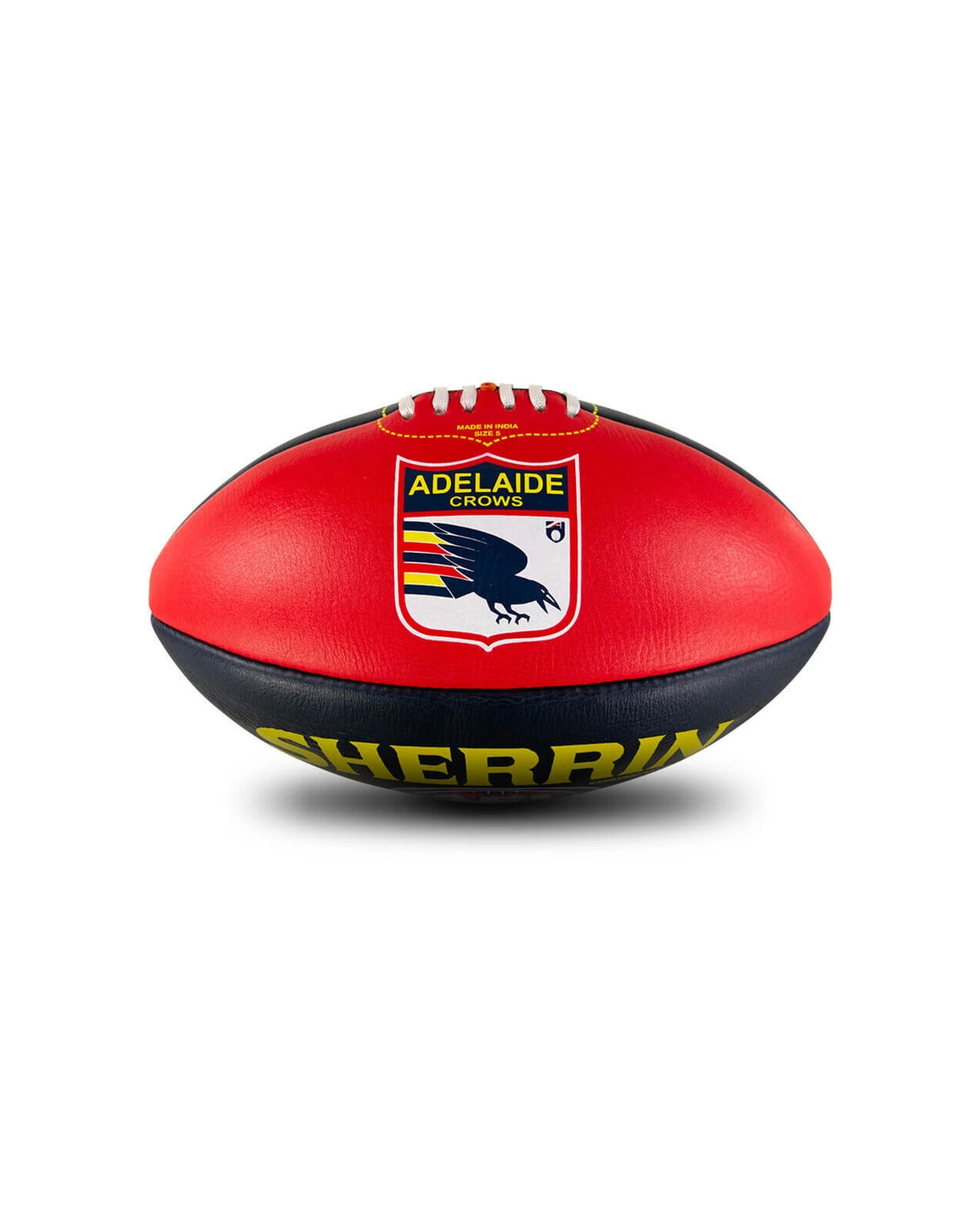 2 Sherrin AFL Team Leather Football 2 Pack Adelaide Crows Size 5 Full Grain - Multi, 2 of 5