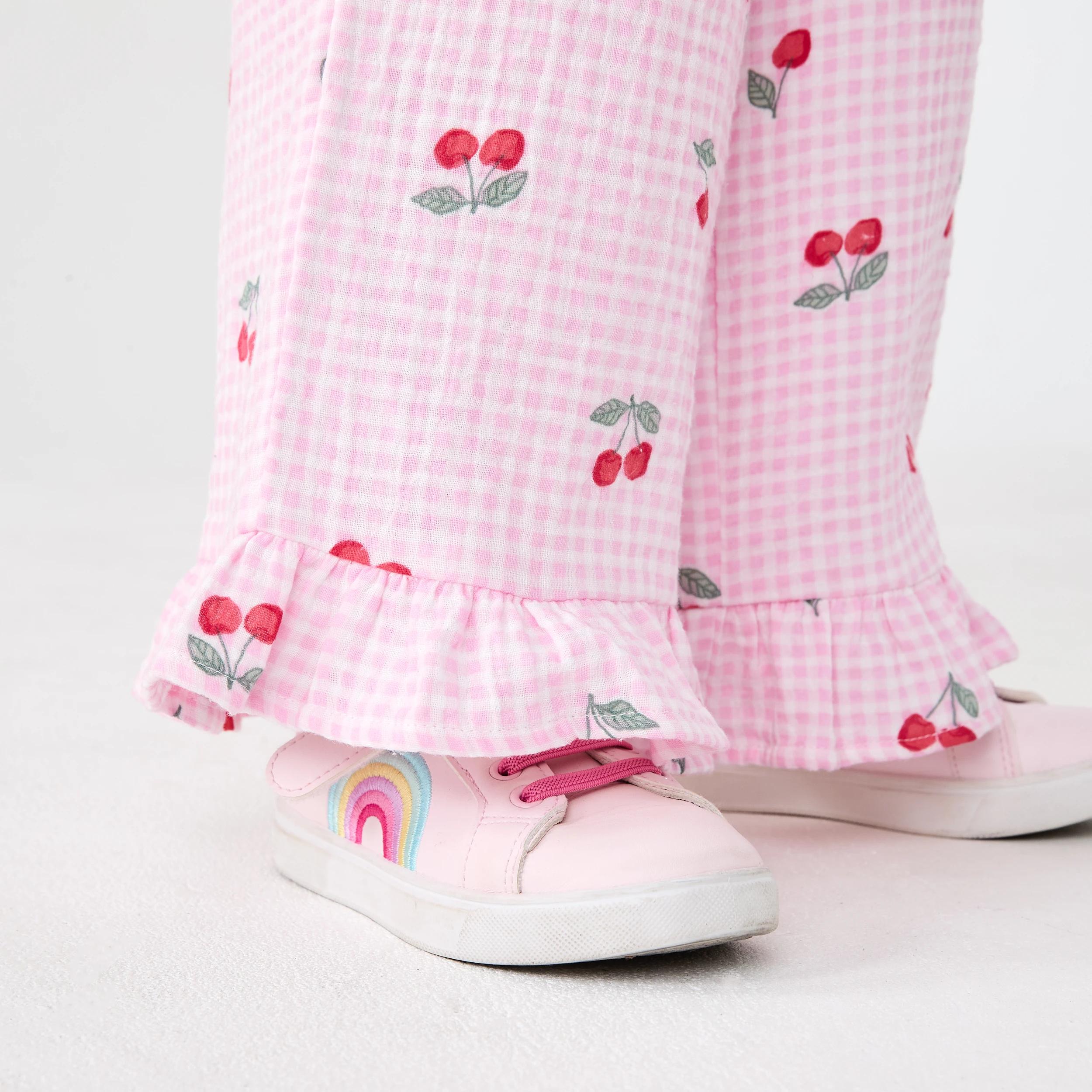 3 Frill Hem Pants Pnk Cherry, 3 of 6