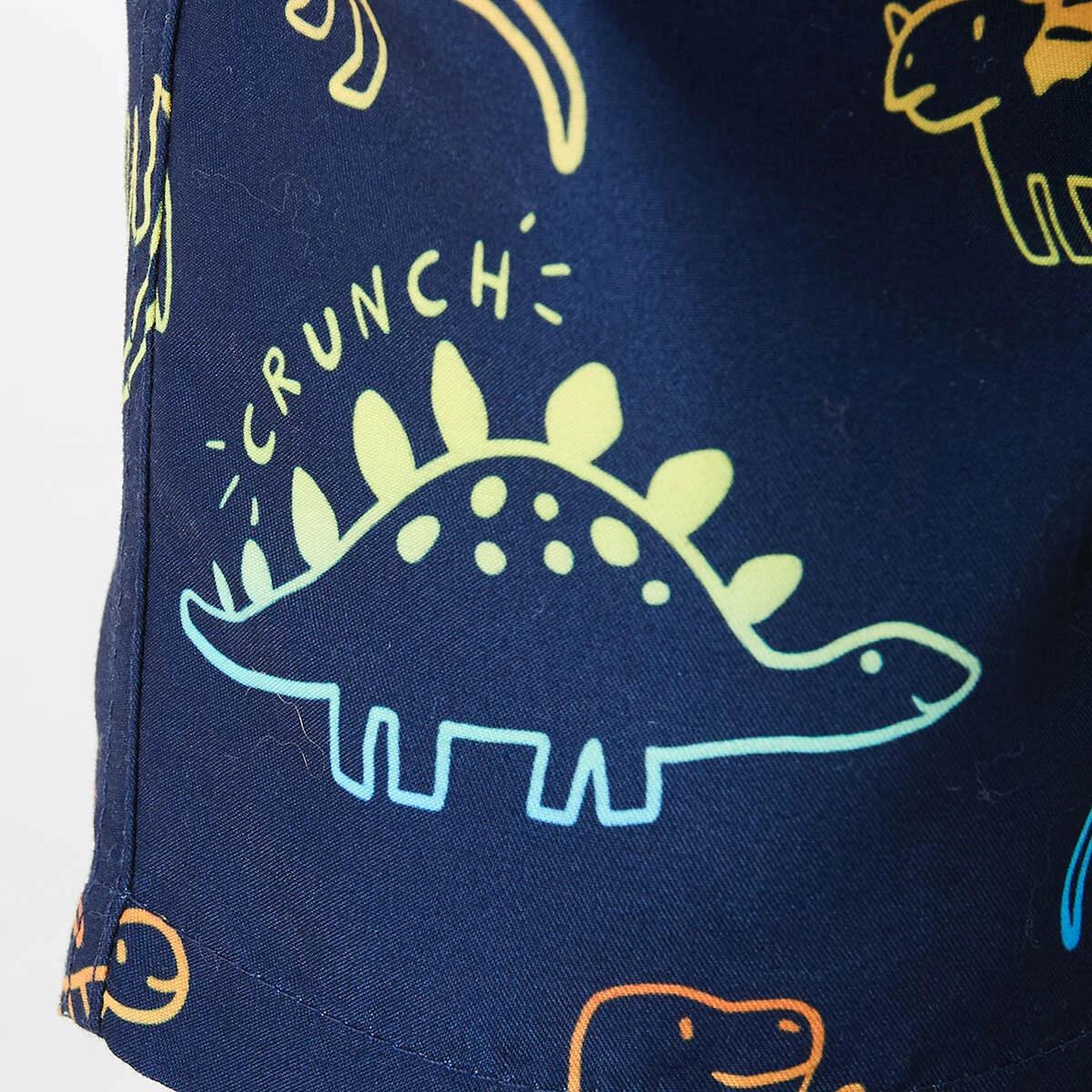 4 Printed Boardshorts Blue Dino, 4 of 8