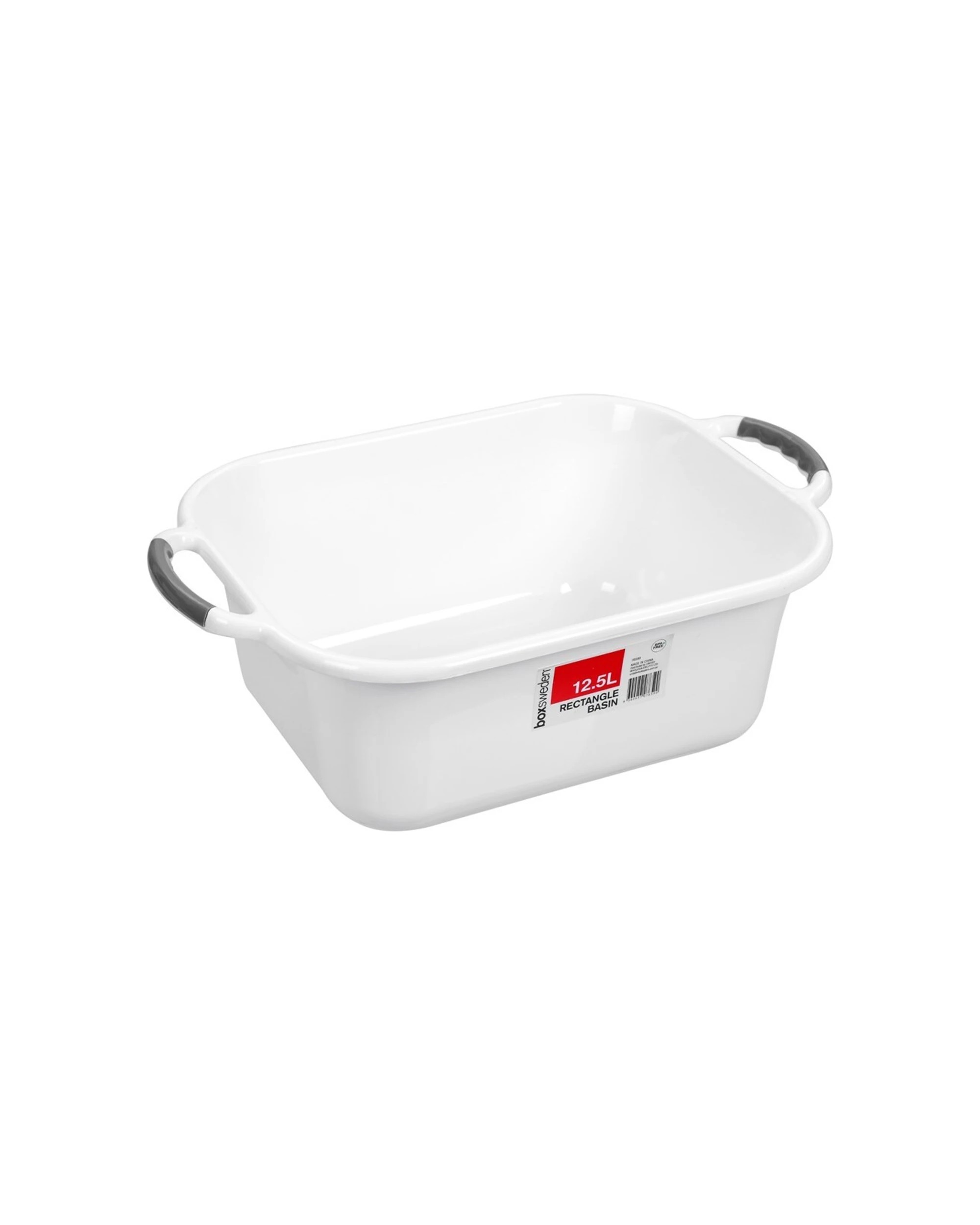 2 Boxsweden 12.5l Basin Rectangular W/ Handles Washing Bucket Storage Tub - Assorted, 2 of 4