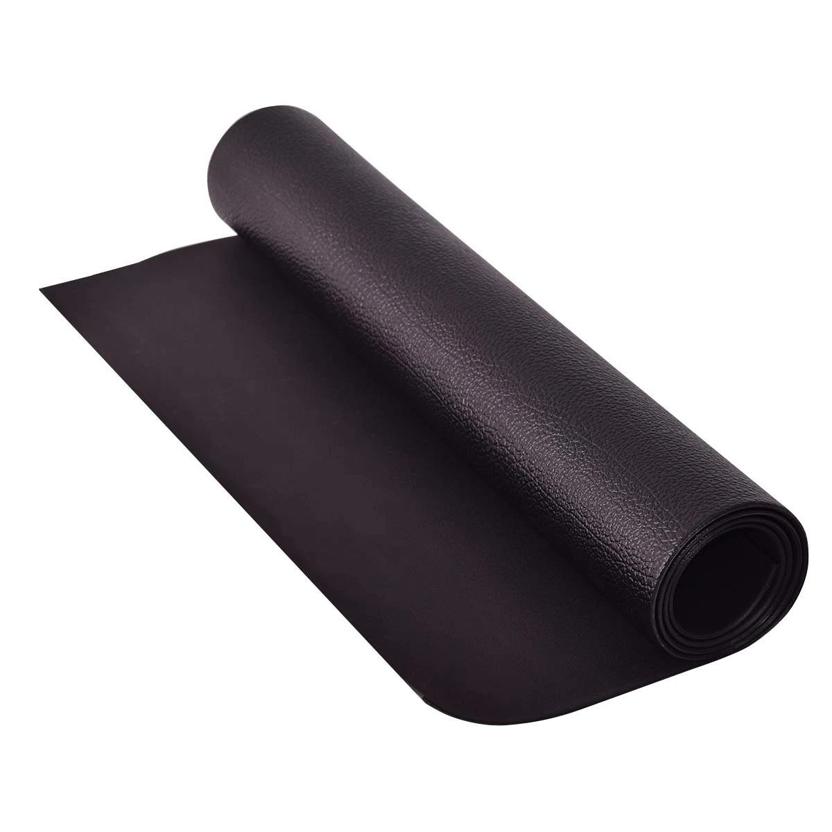 1 Costway 150x65cm Exercise Equipment Mat High-density PVC Fitness Treadmill Mat, 1 of 2