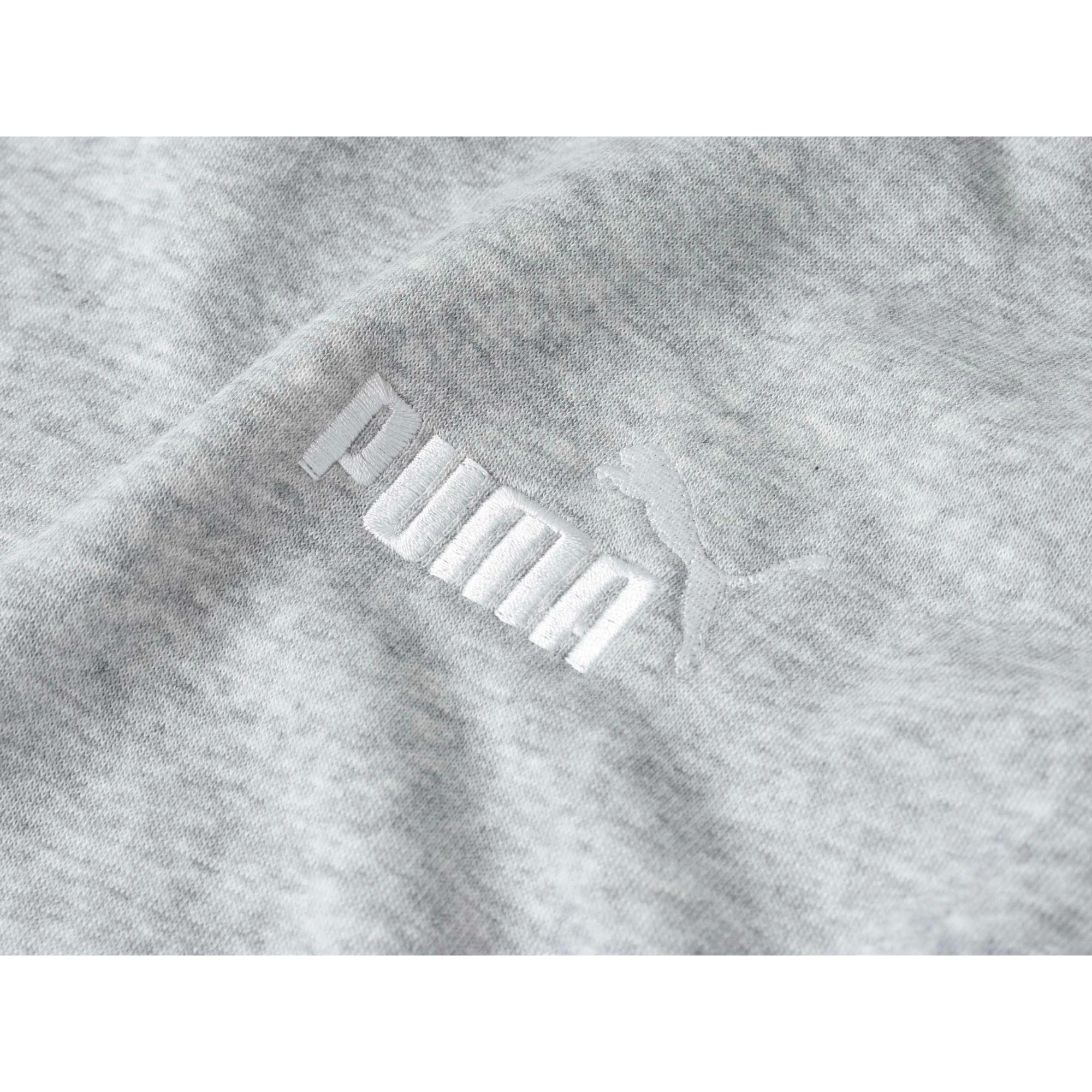 7 Puma Mens Essentials Small Logo Hoodie Light Grey Heather Grey, 7 of 9