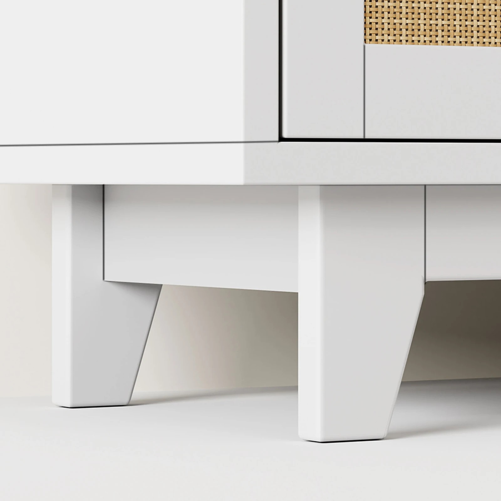 9 Alfordson 6 Chest of Drawers Rattan Storage Cabinet Dresser Tallboy - White, 9 of 10