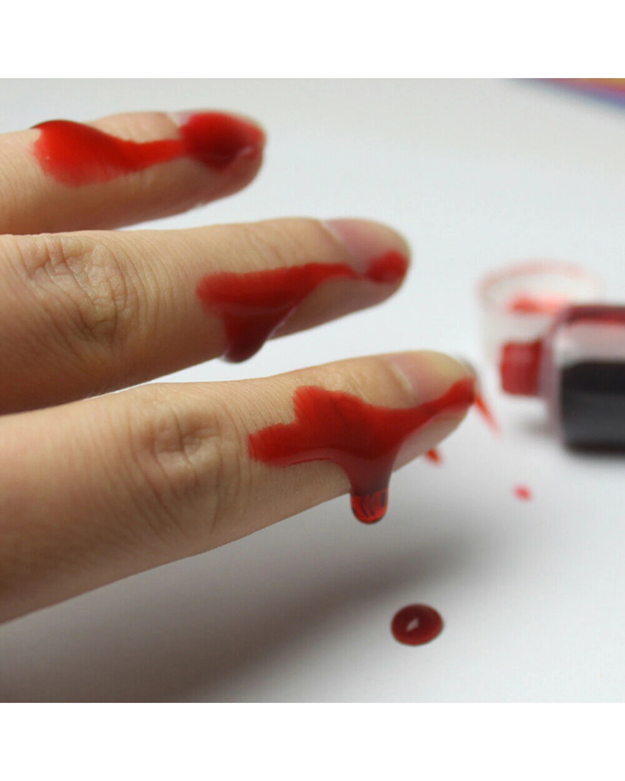 4 BR Costumes Zombie Makeup Gel - Red Fake Blood for Halloween, 4 of 4