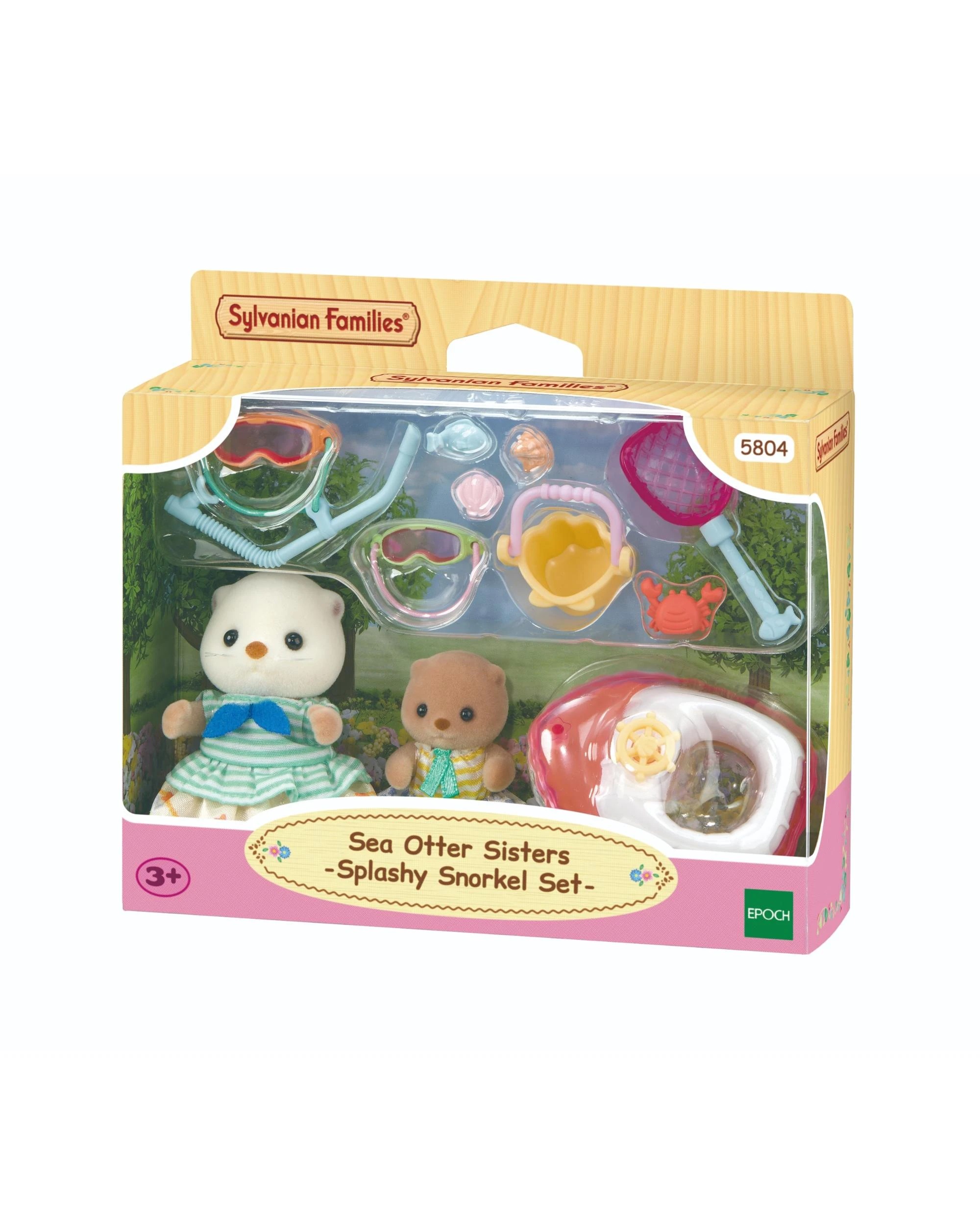 2 Sylvanian Families Sea Otter Sisters Splashy Snorkel Set, 2 of 9