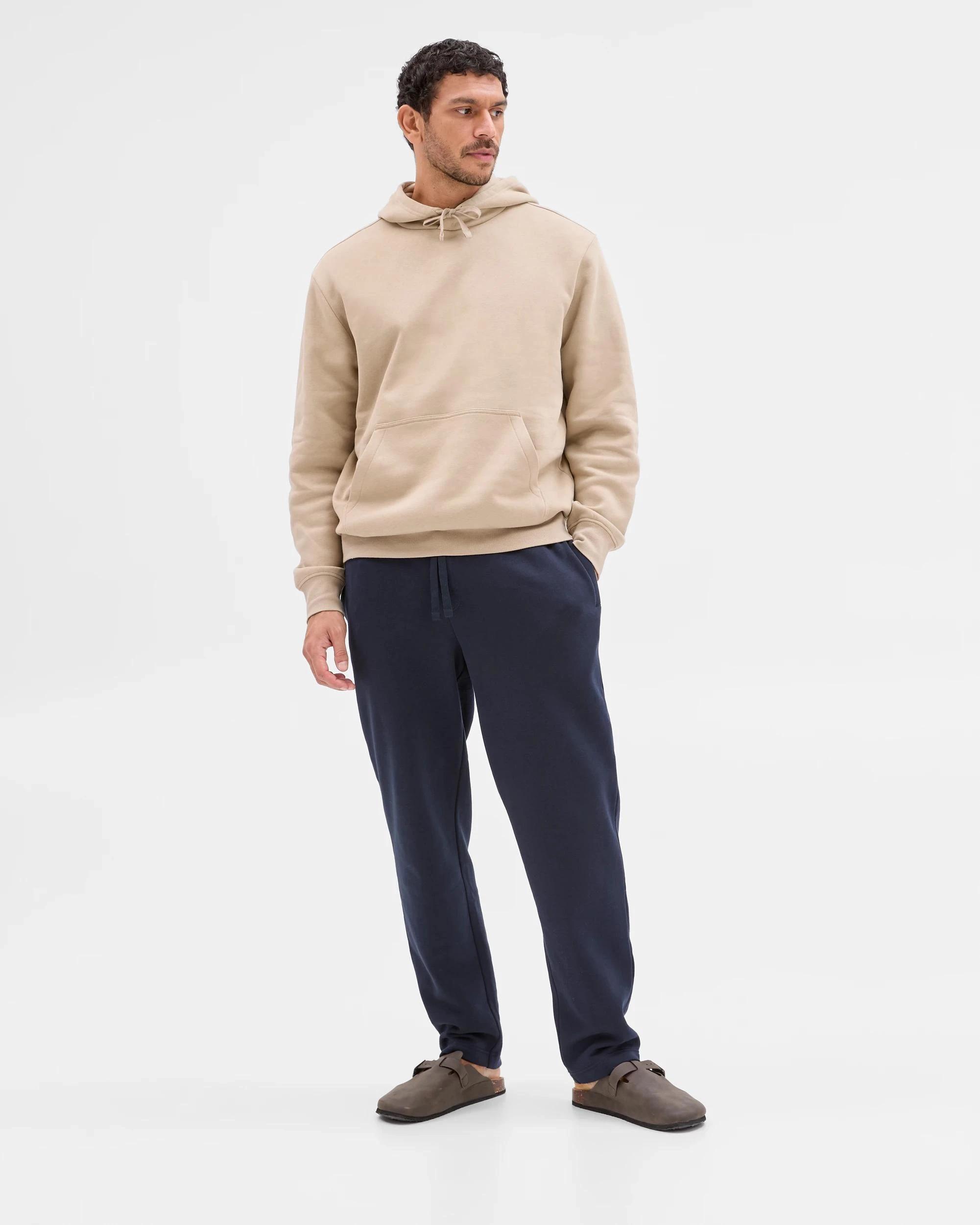 1 Target Man Australian Cotton Blend Popover Hoodie SAND, 1 of 6