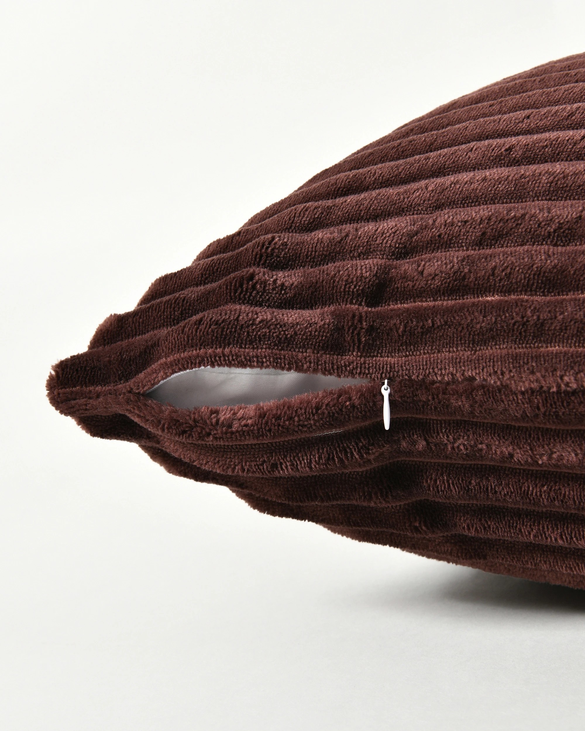 4 Dreamaker Embossed Fleece Cushion 45x45cm - Chocolate, 4 of 6