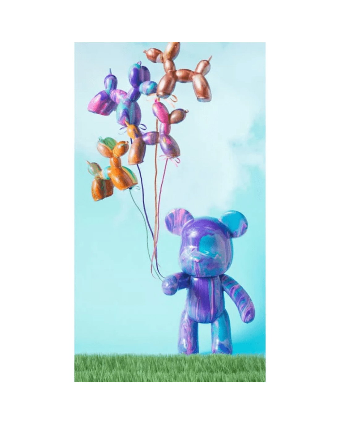 7 Pour Palz Mini Balloon Dog Keyring - Assorted, 7 of 7