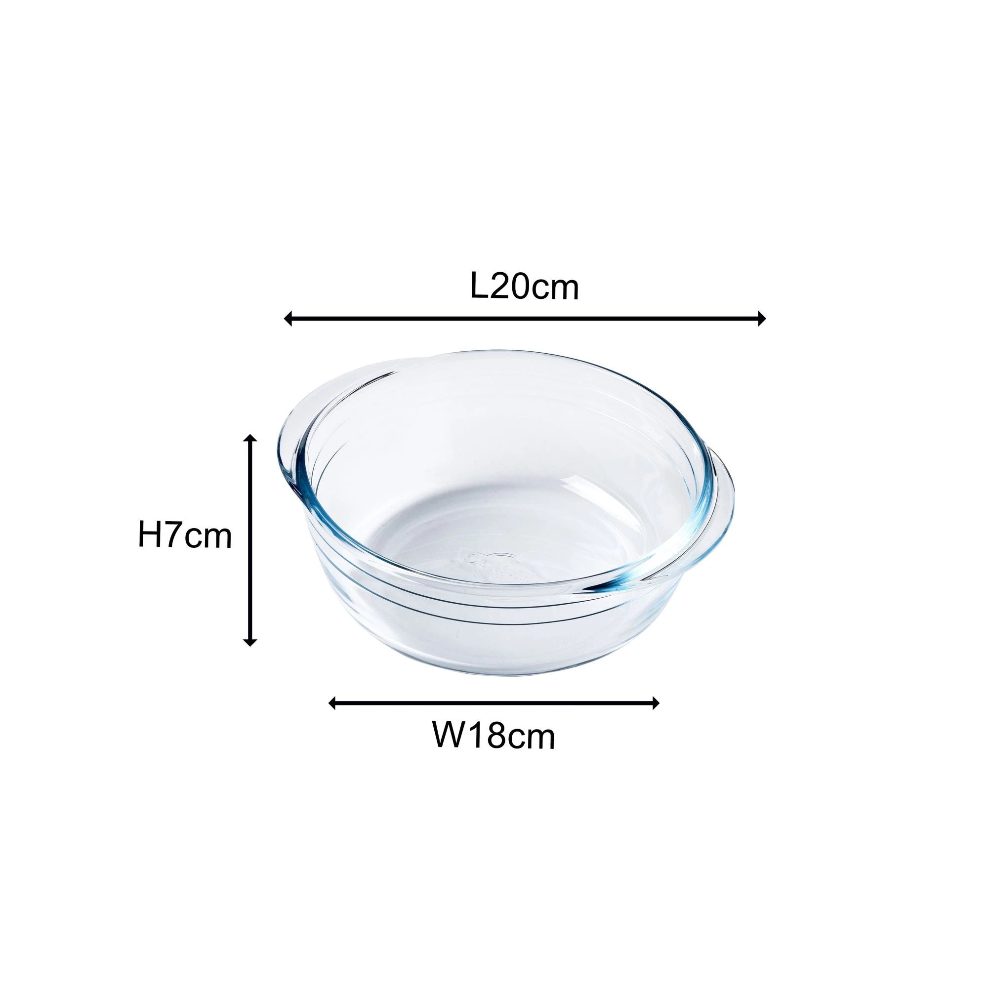 6 O'Cuisine 1L Borosilicate Glass Round Roaster - Plain, 6 of 6