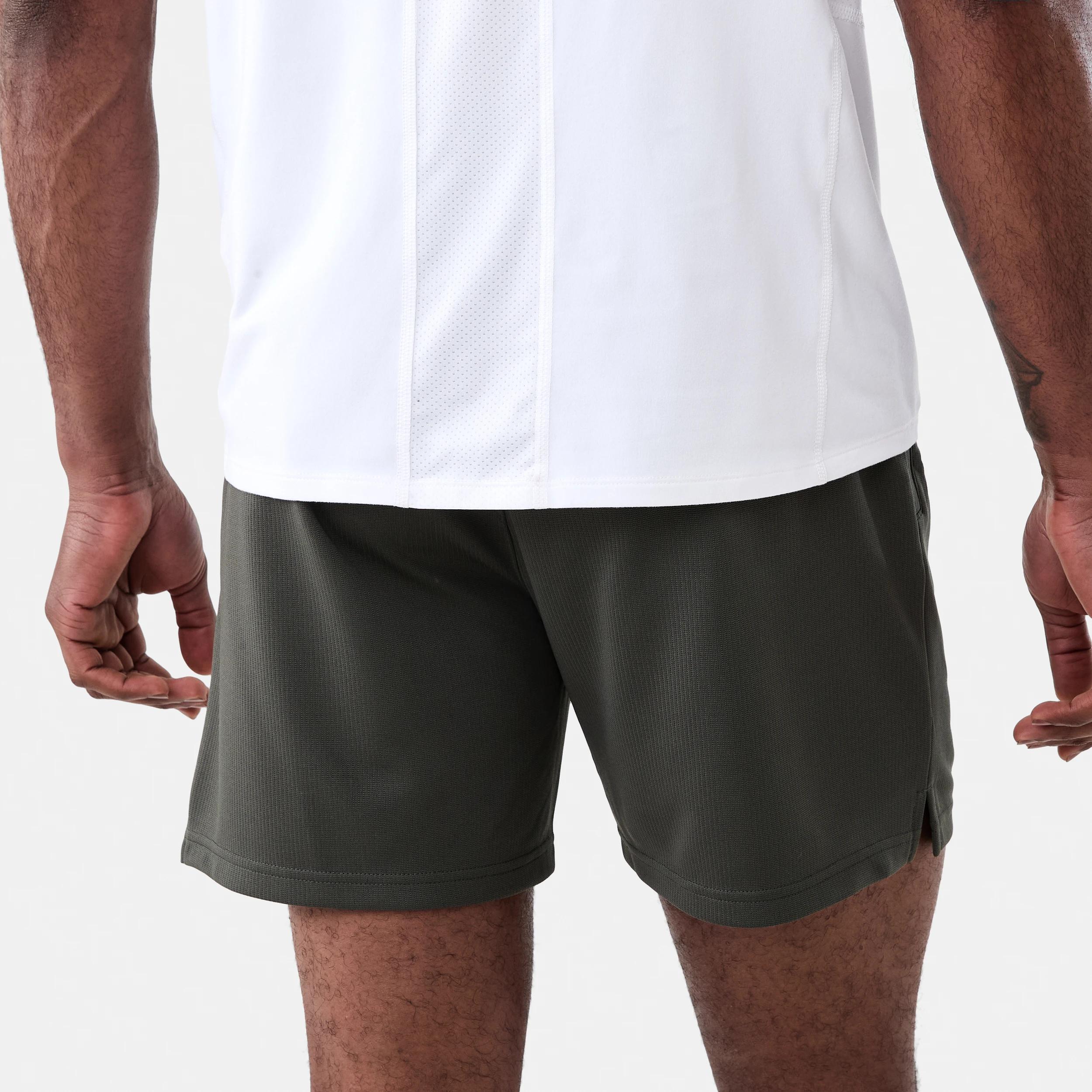 3 Active Mens Comfort Sports Shorts KHAKI GREEN, 3 of 8