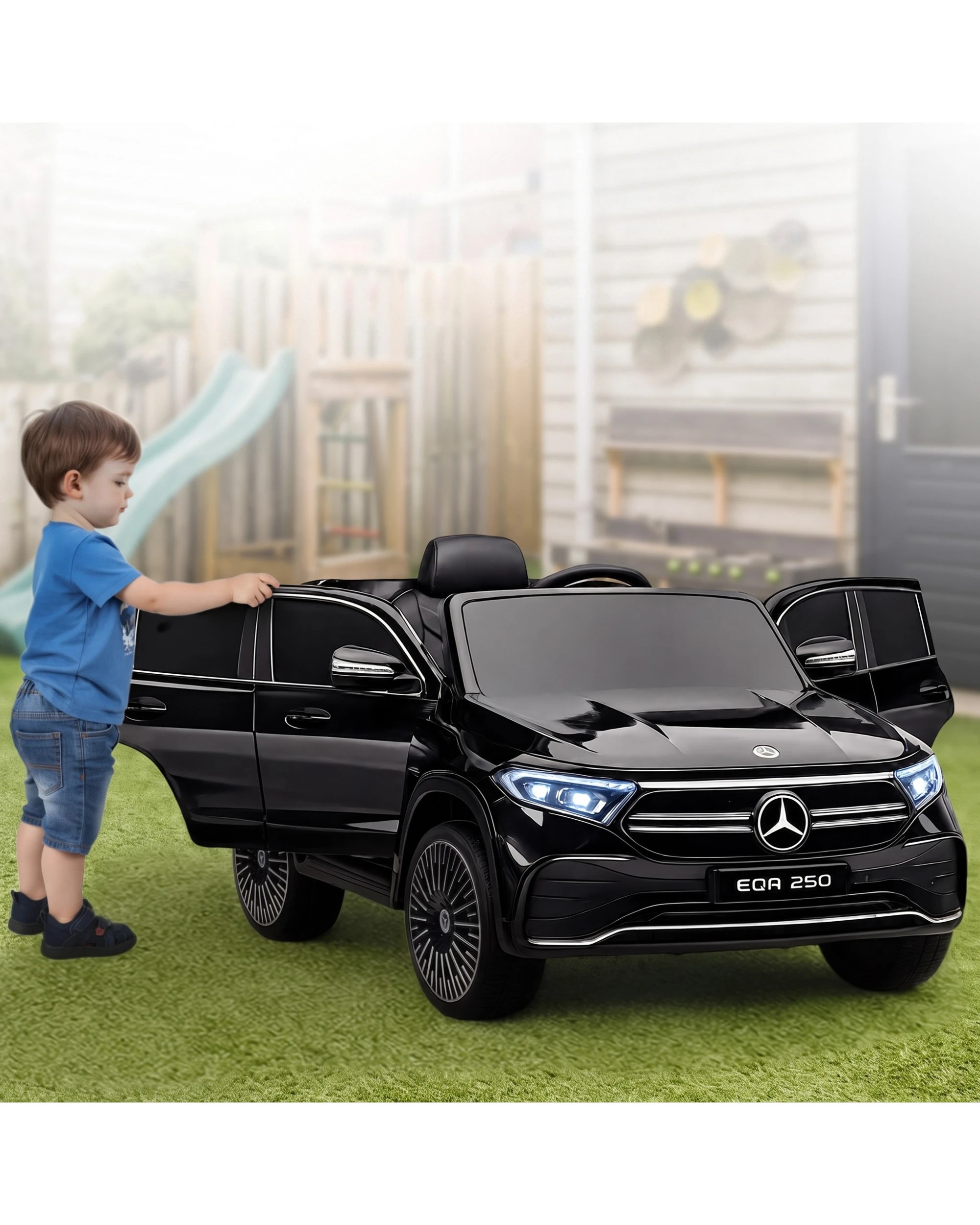 7 Mercedes-Benz EQA 250 Kids 12V Electric Ride-On Car with Parental Remote Control, 7 of 9