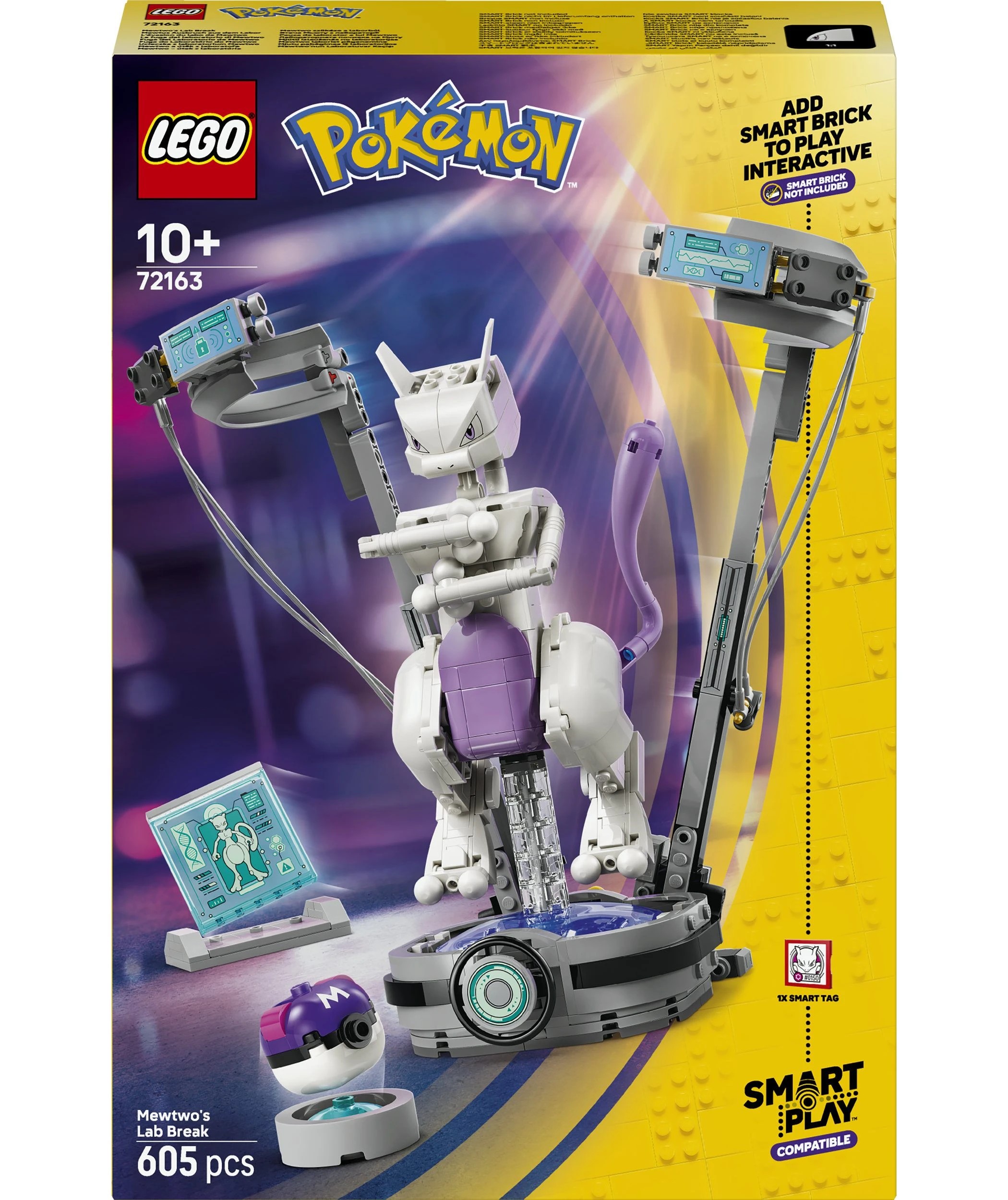 1 LEGO Pokemon SMART Play: Mewtwo's Lab Break 72163, 1 of 11