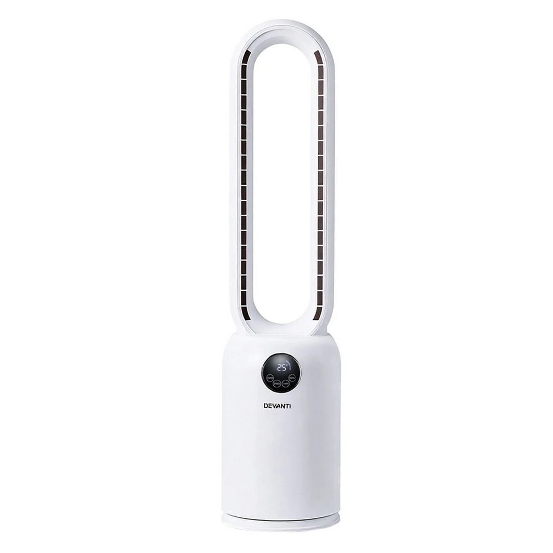 3 Devanti 2in1 Bladeless Fan Air Purification W/ Remote 88cm - White, 3 of 7