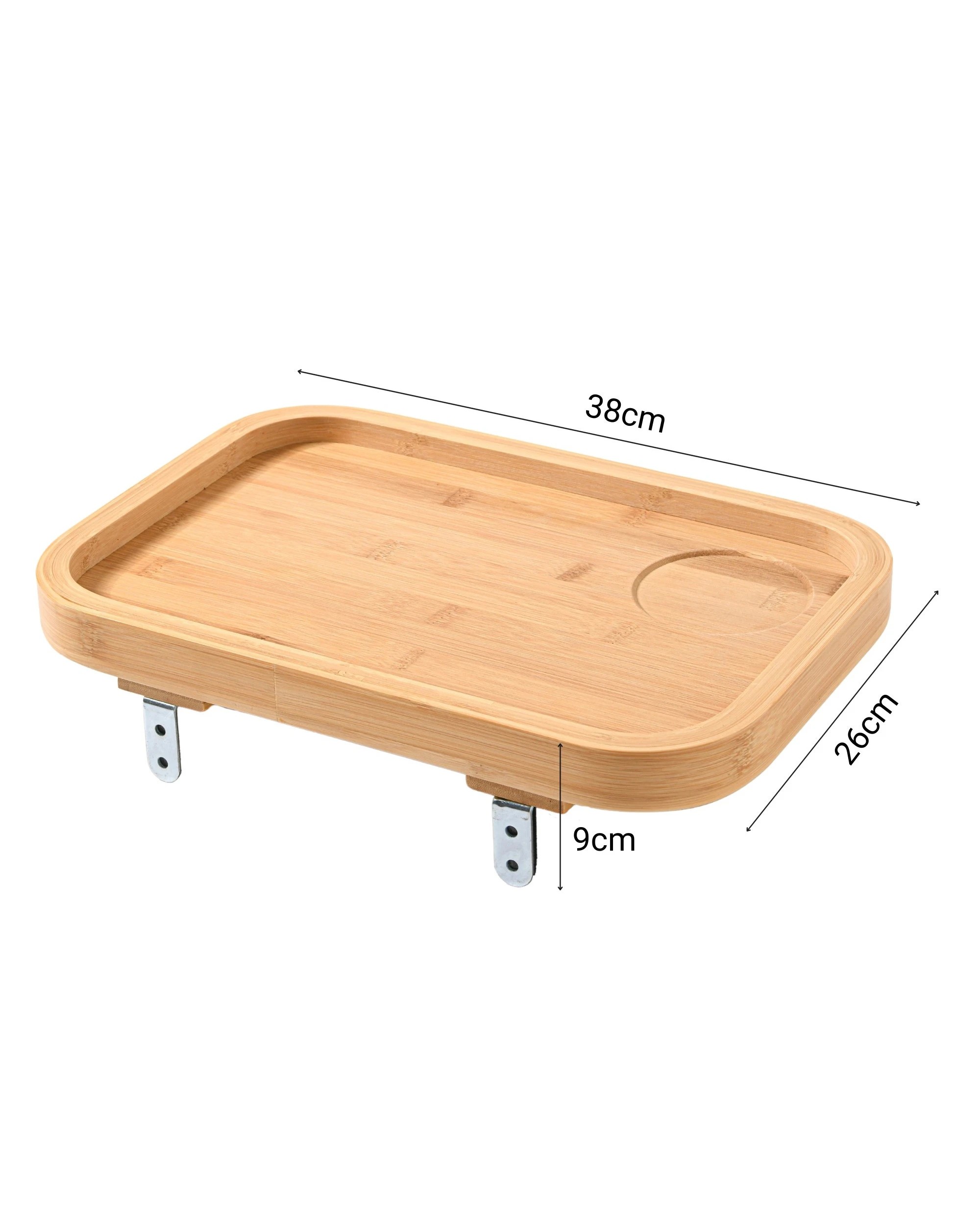 3 Sherwood Japandi Bamboo Floating Bedside Table - Natural, 3 of 10