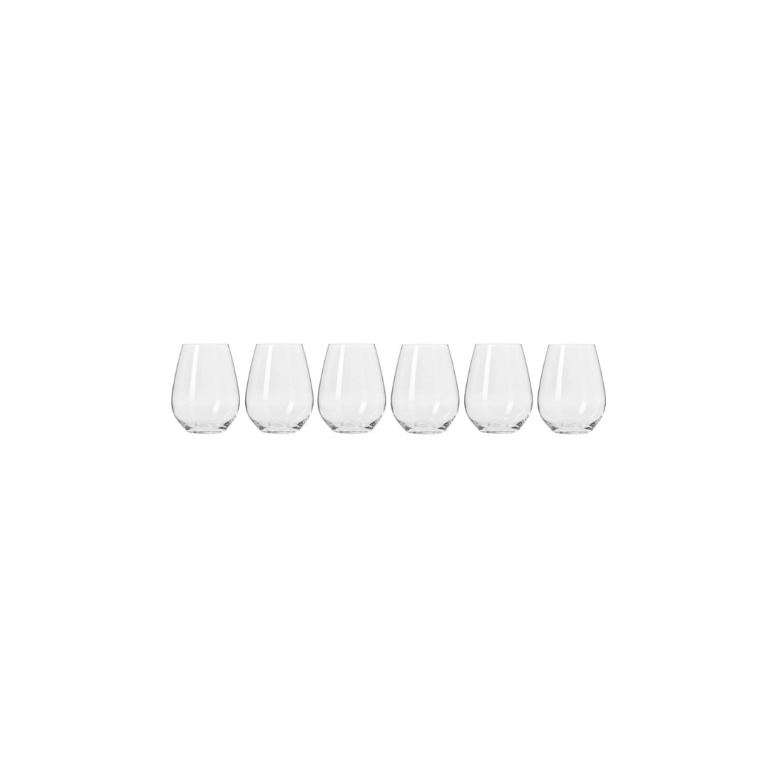 1 Krosno Harmony Collection 6 Piece Stemless Wine Glasses 400ml With Gift Box
 - Plain, 1 of 6