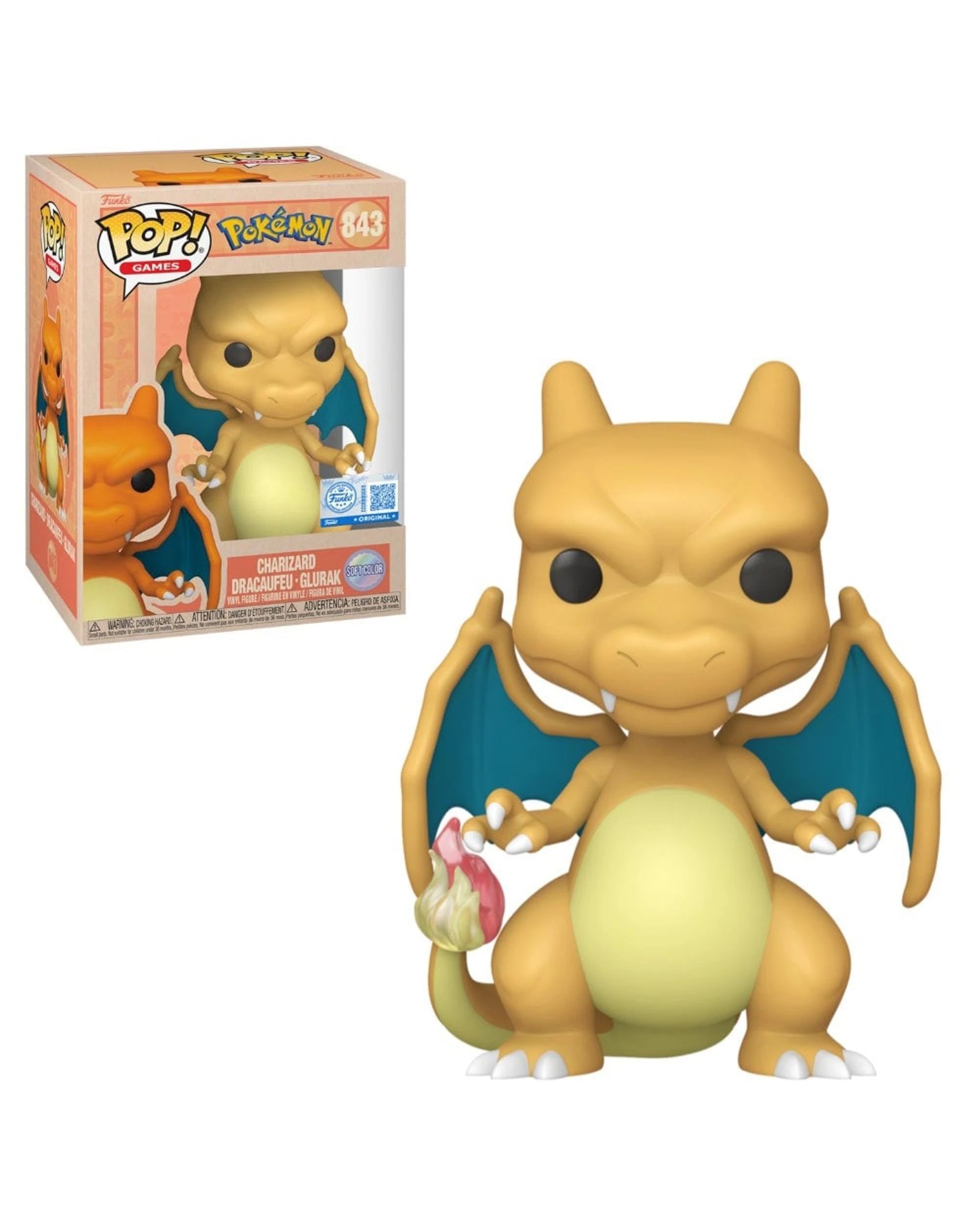 1 Pokemon Charizard Soft Colour Funko POP! Vinyl, 1 of 3