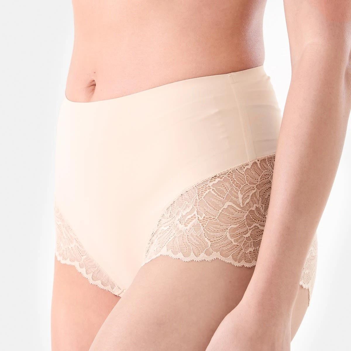 7 3 Pack No Show Lace Full Briefs LEOPARD, PINK CHALK, LIGHT FAWN, 7 of 8