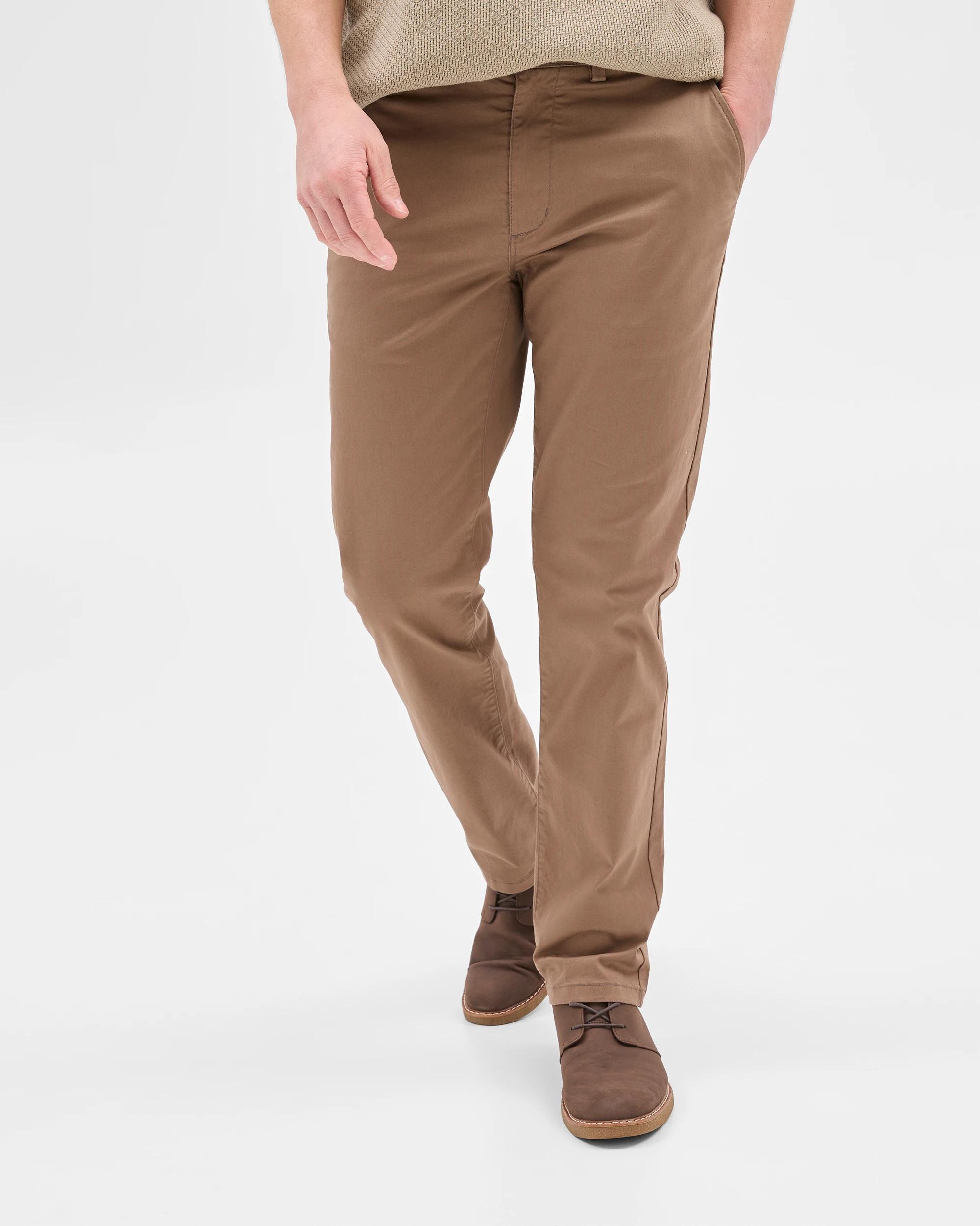 6 Target Australian Cotton Rich Straight Chino Pants SHITAKE, 6 of 9