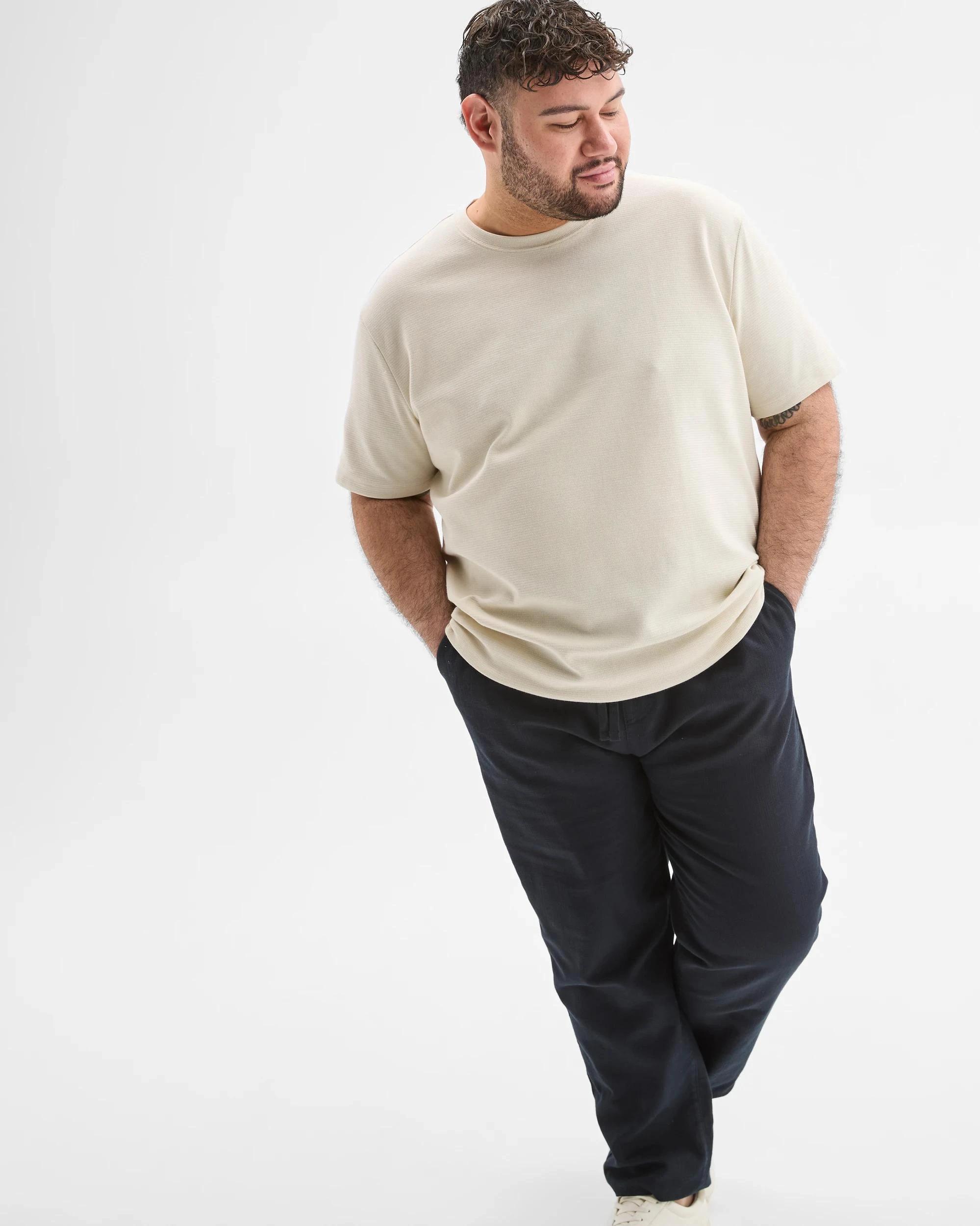 5 Target Plus Size Australian Cotton Blend Textured T-Shirt BIRCH, 5 of 6