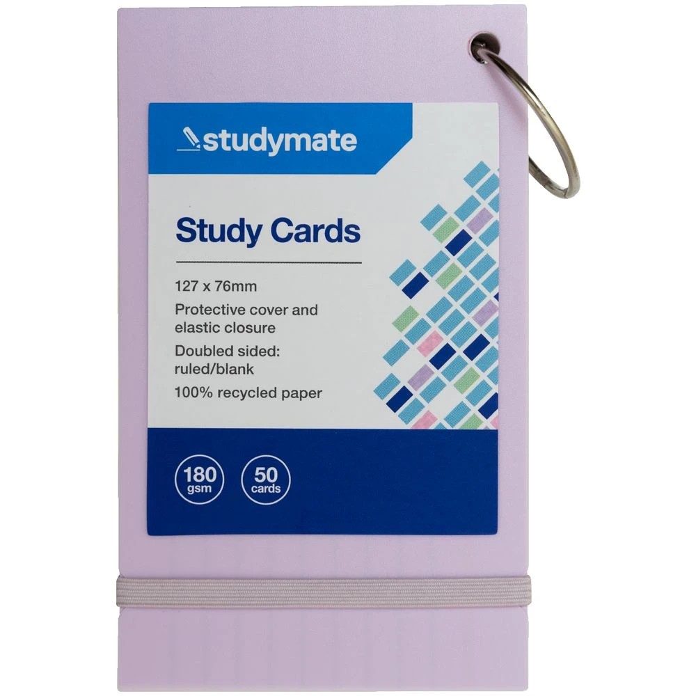 2 Studymate Study Cards Pastel Purple 50 Sheets, 2 of 9