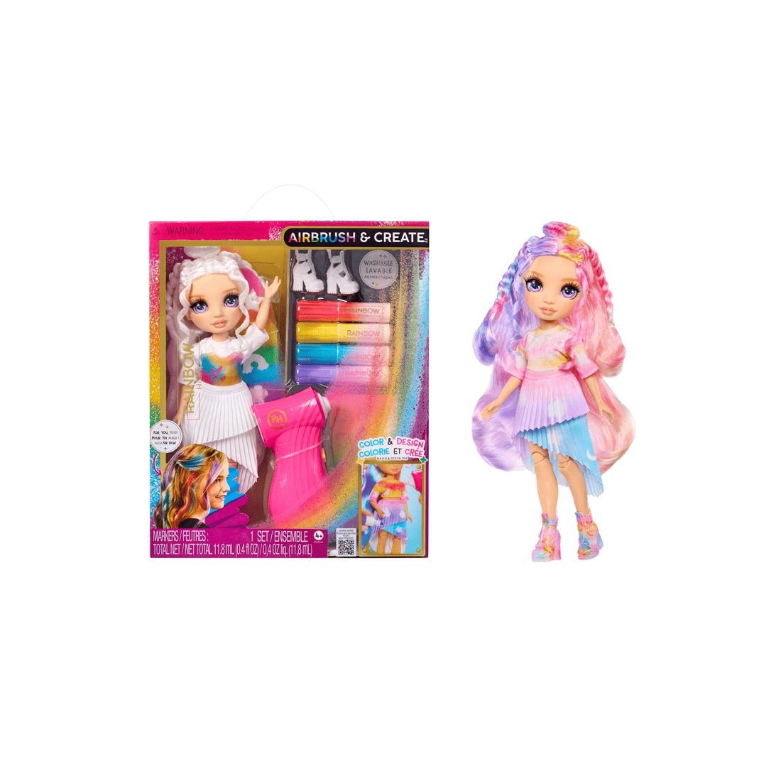 1 Rainbow High Air Brush & Create Fashion Doll, 1 of 8