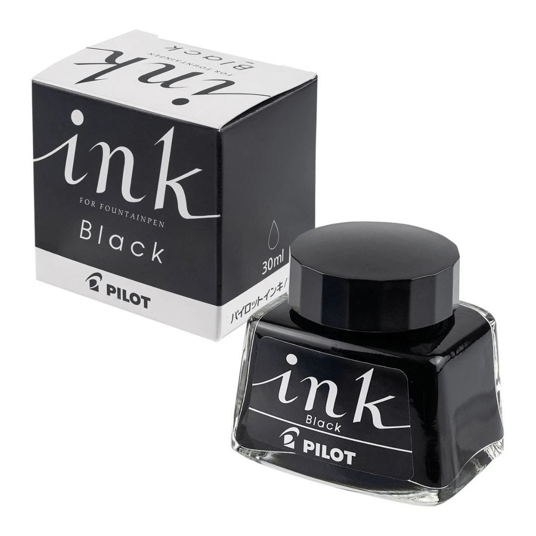 1 PILOT INK-30-B Ink Bottle 30ml Black, 1 of 3