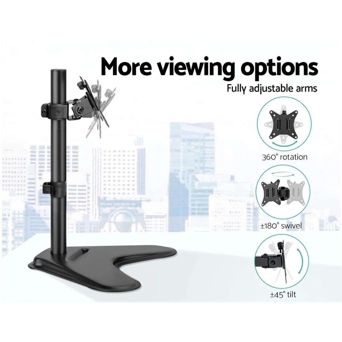 5 Artiss Monitor Arm Desk Mount Screen Holder - Black, 5 of 8